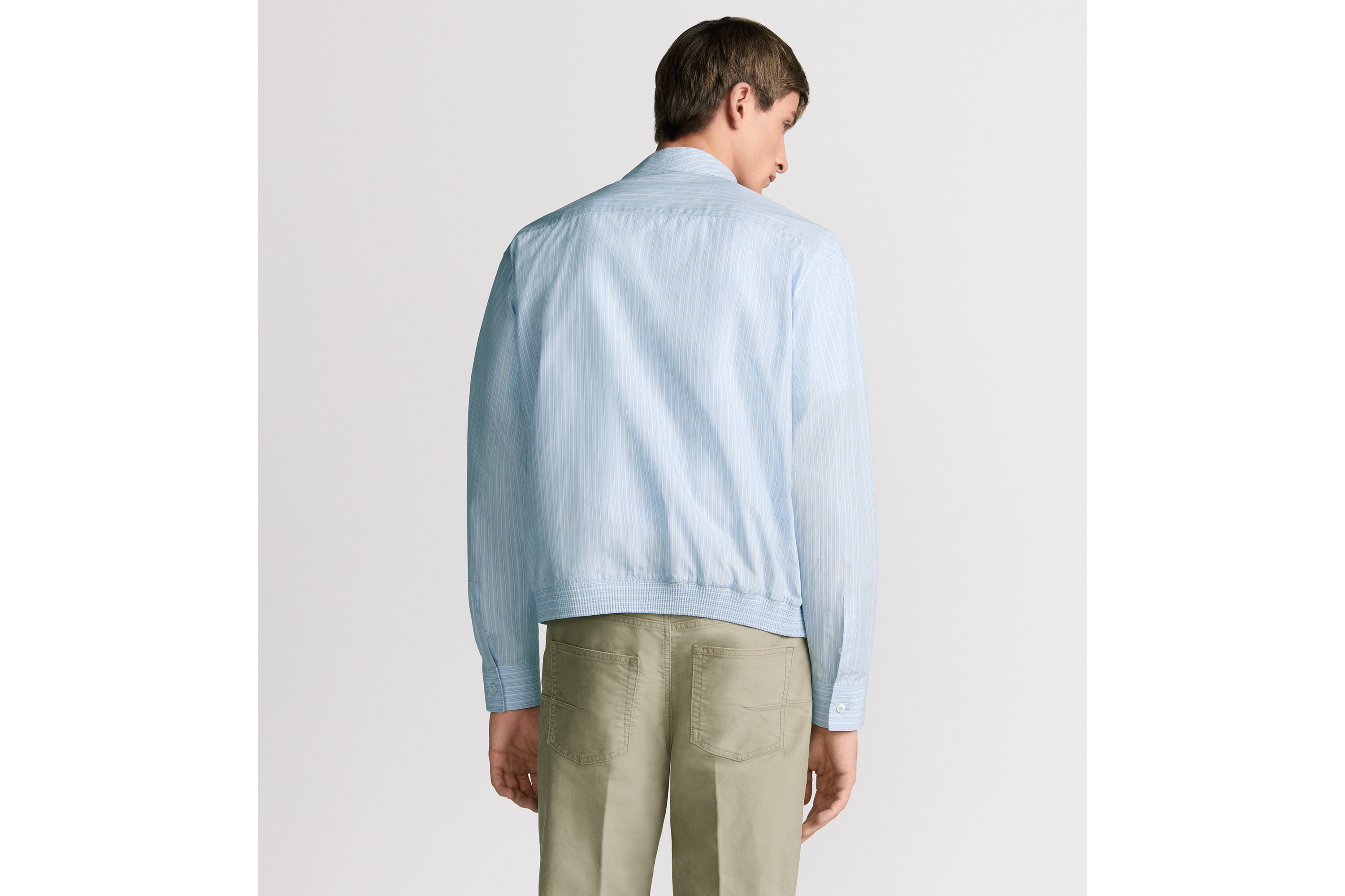 Zipped Shirt with Christian Dior Couture Lily of the Valley Embroidery