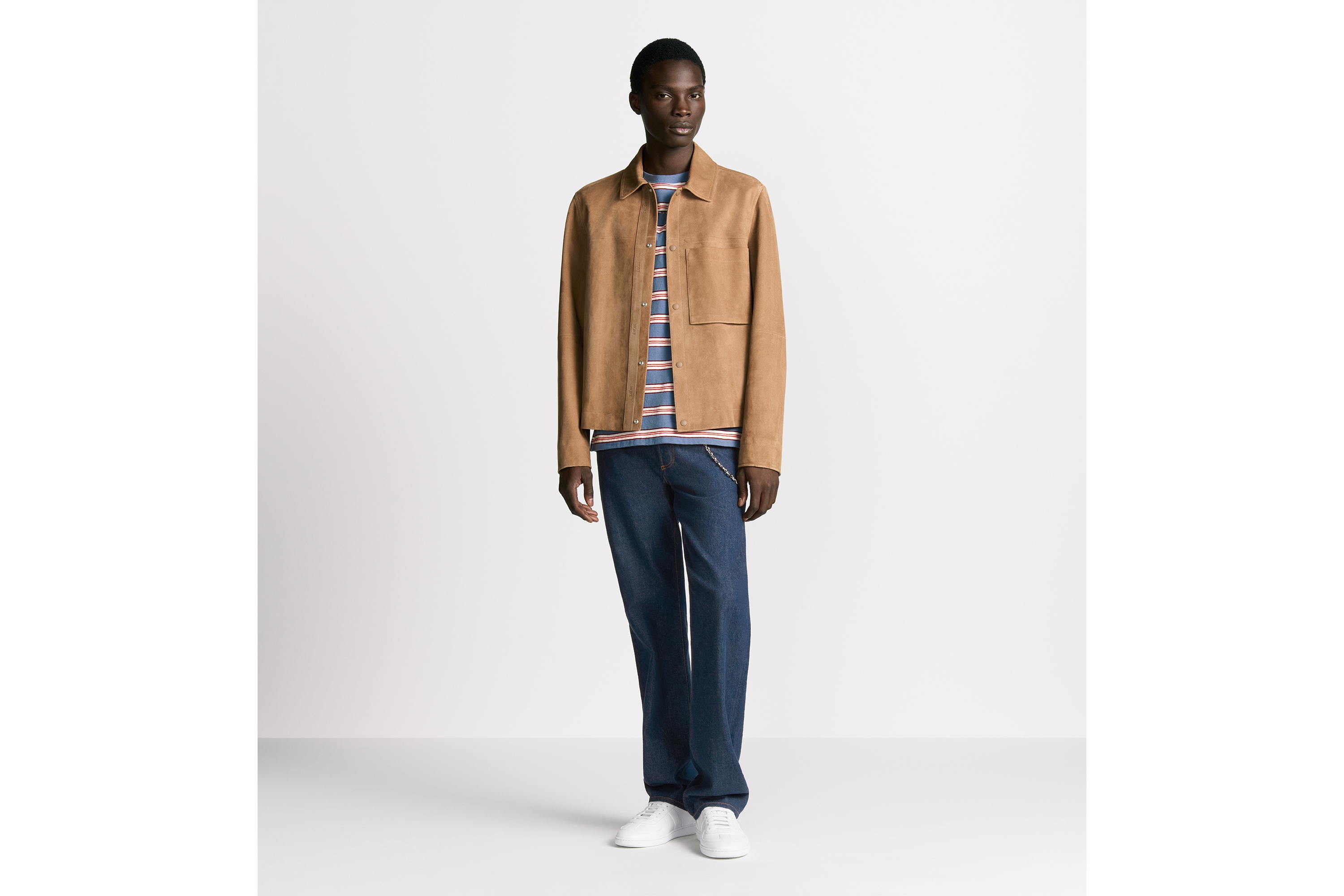 Look Blouson Jacket Brown Lambskin E02