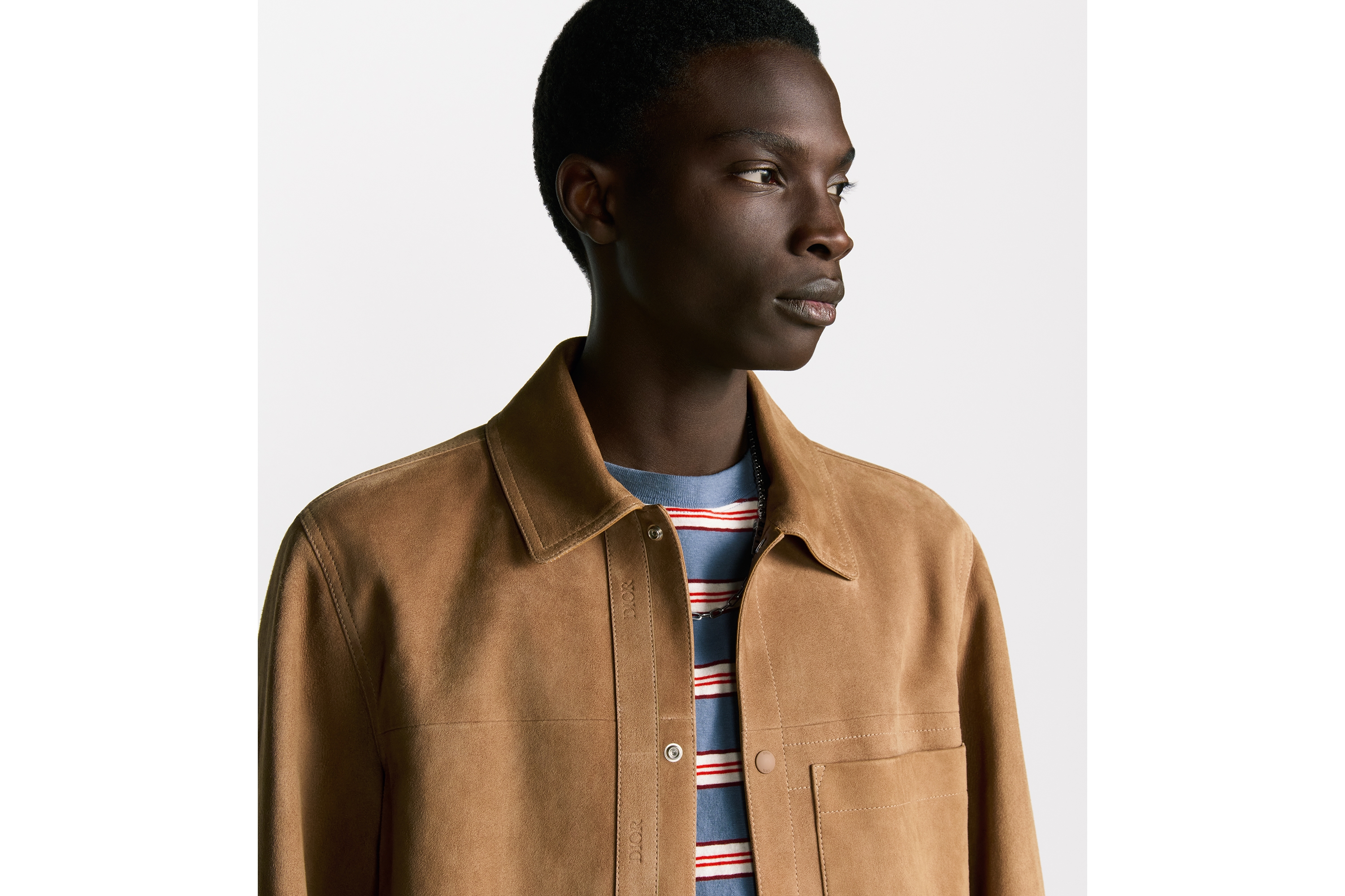 Look Blouson Jacket Brown Lambskin E05