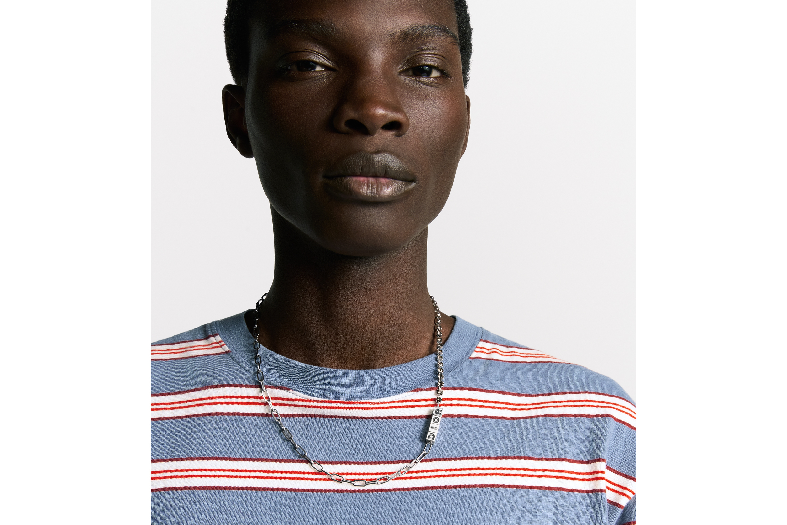 Dior Cube ネックレス 真鍮・クリスタル・ラッカー E39