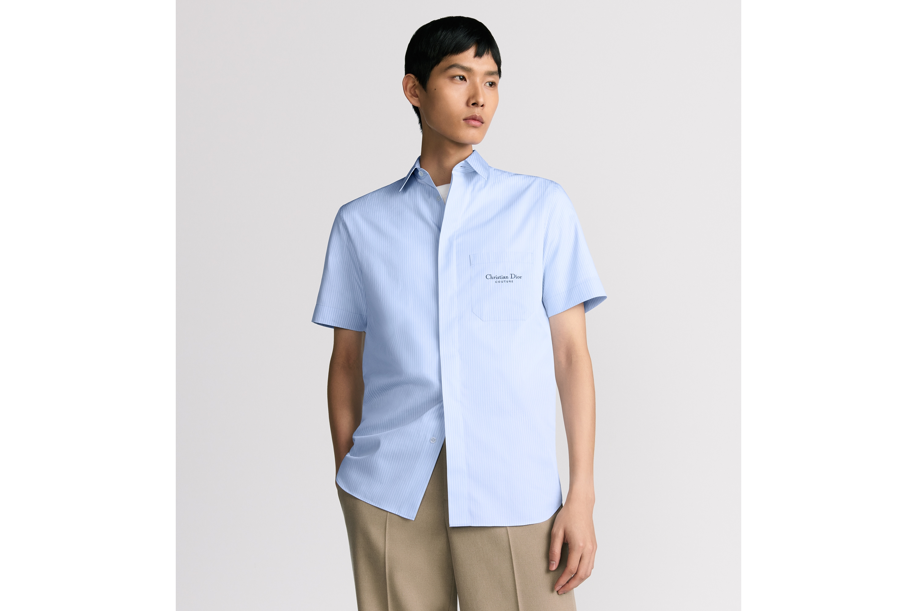 Christian Dior Couture ショートスリーブ シャツ コットンポプリン E07