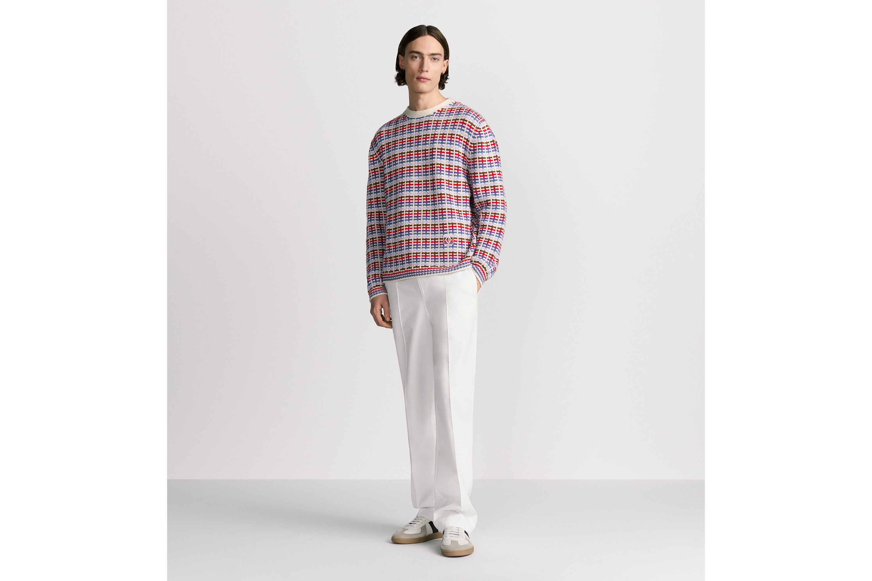 CD Diamond セーター コットン & カシミヤ ジャージー E02