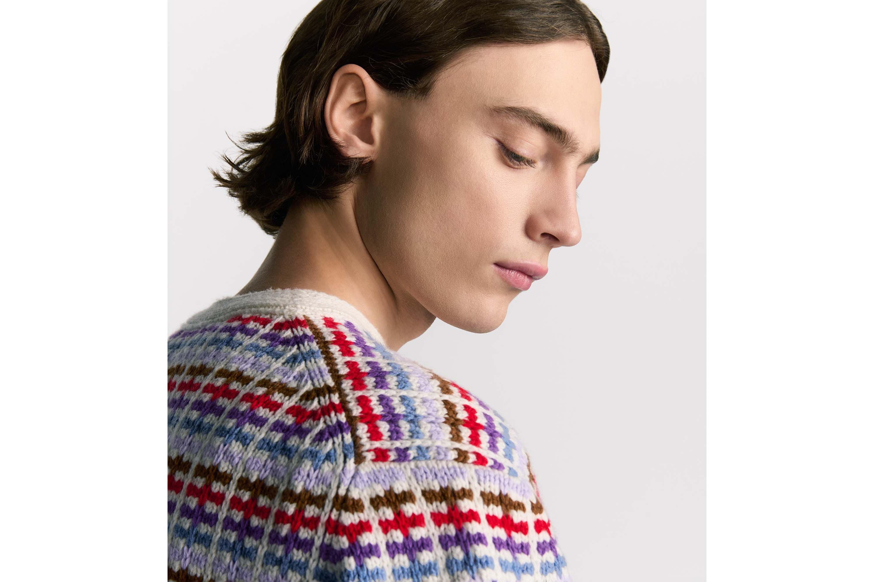 CD Diamond セーター コットン & カシミヤ ジャージー E05