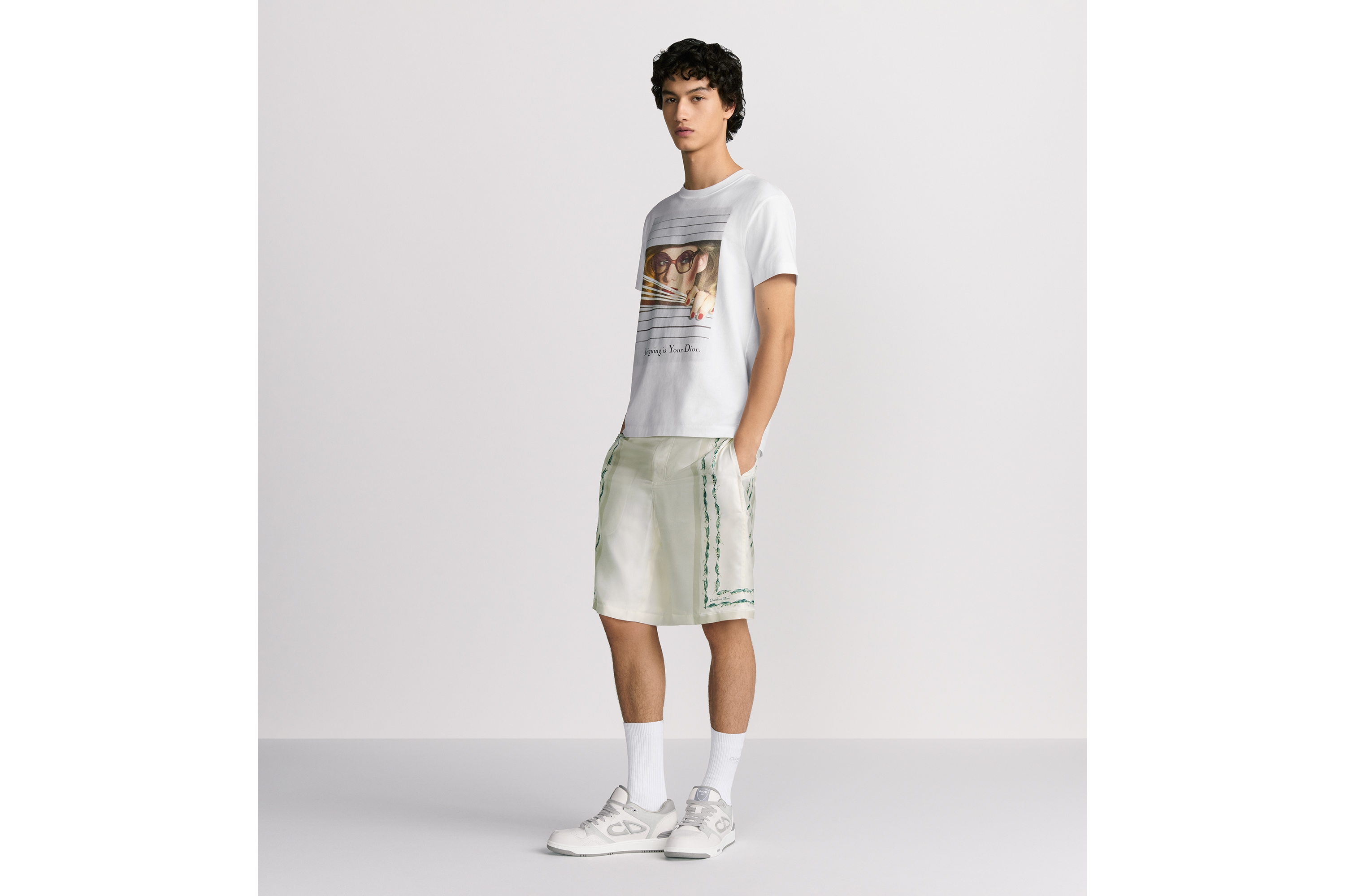 Dior Heritage Tシャツ (レギュラー フィット) コットンジャージー E08