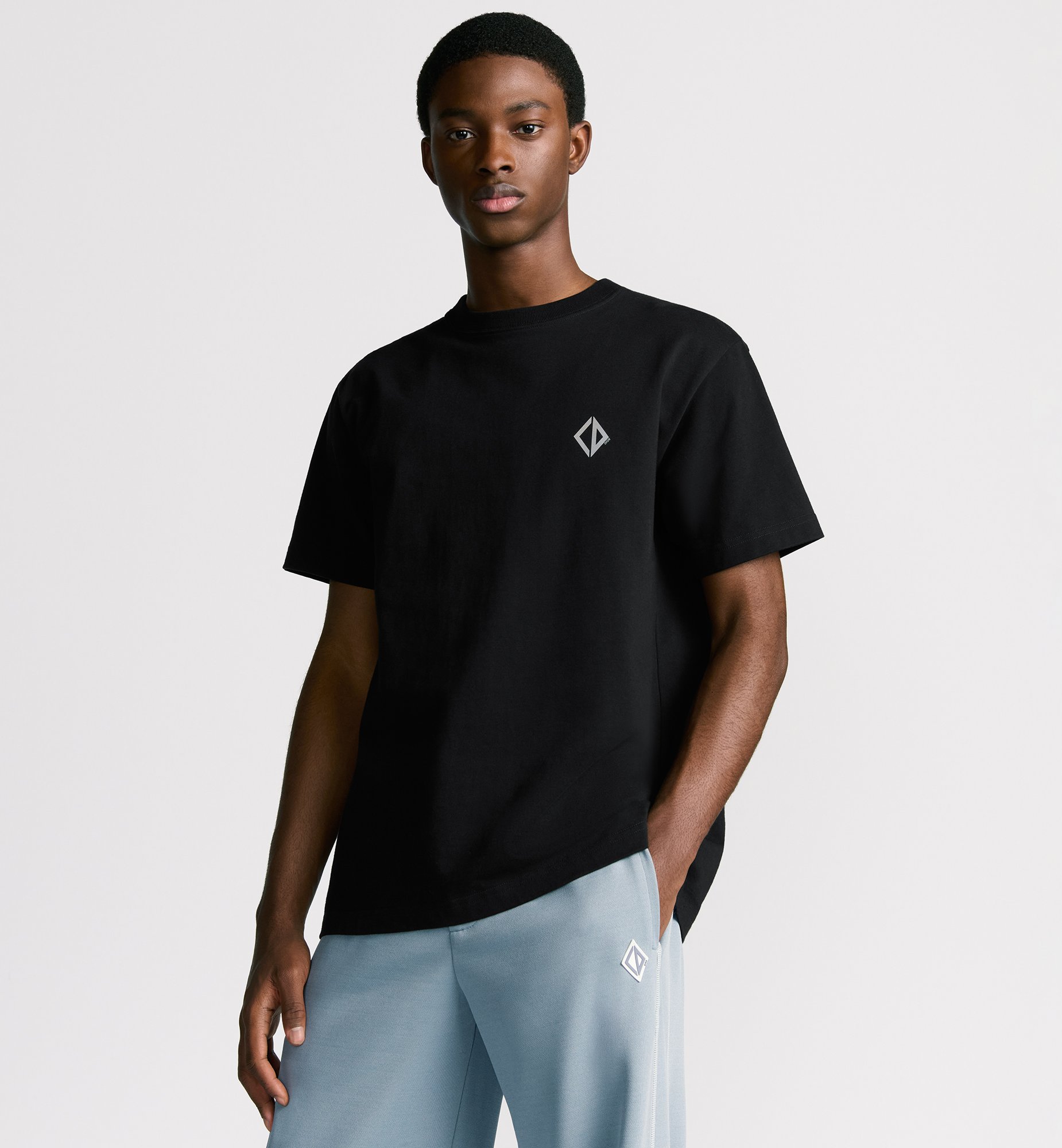 CD Diamond T-Shirt, Relaxed Fit Black Cotton Jersey | DIOR CD Diamond T-Shirt, Relaxed Fit Black Cotton Jersey | DIOR