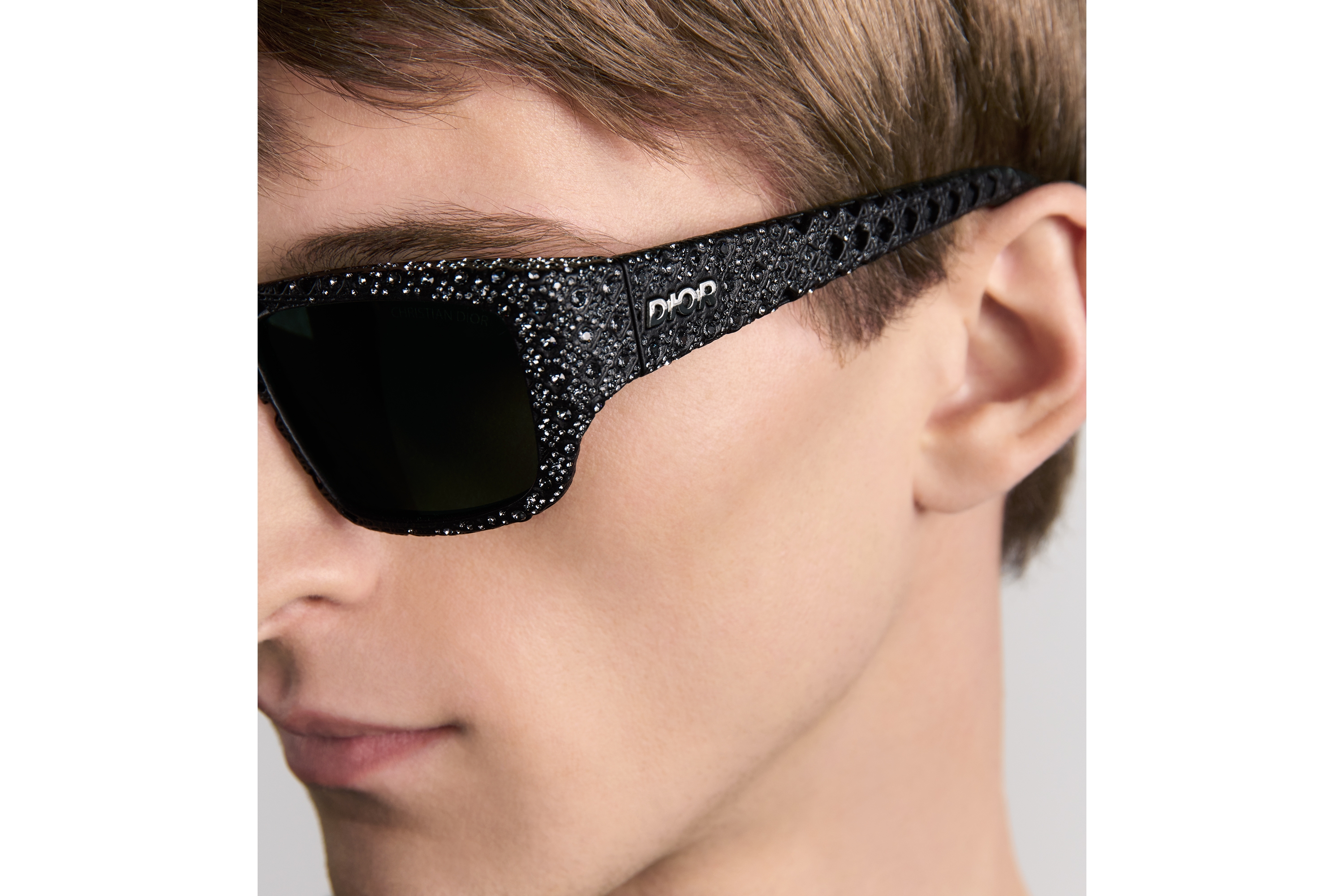 Look Dior3D S3I Black Rectangular Sunglasses E30