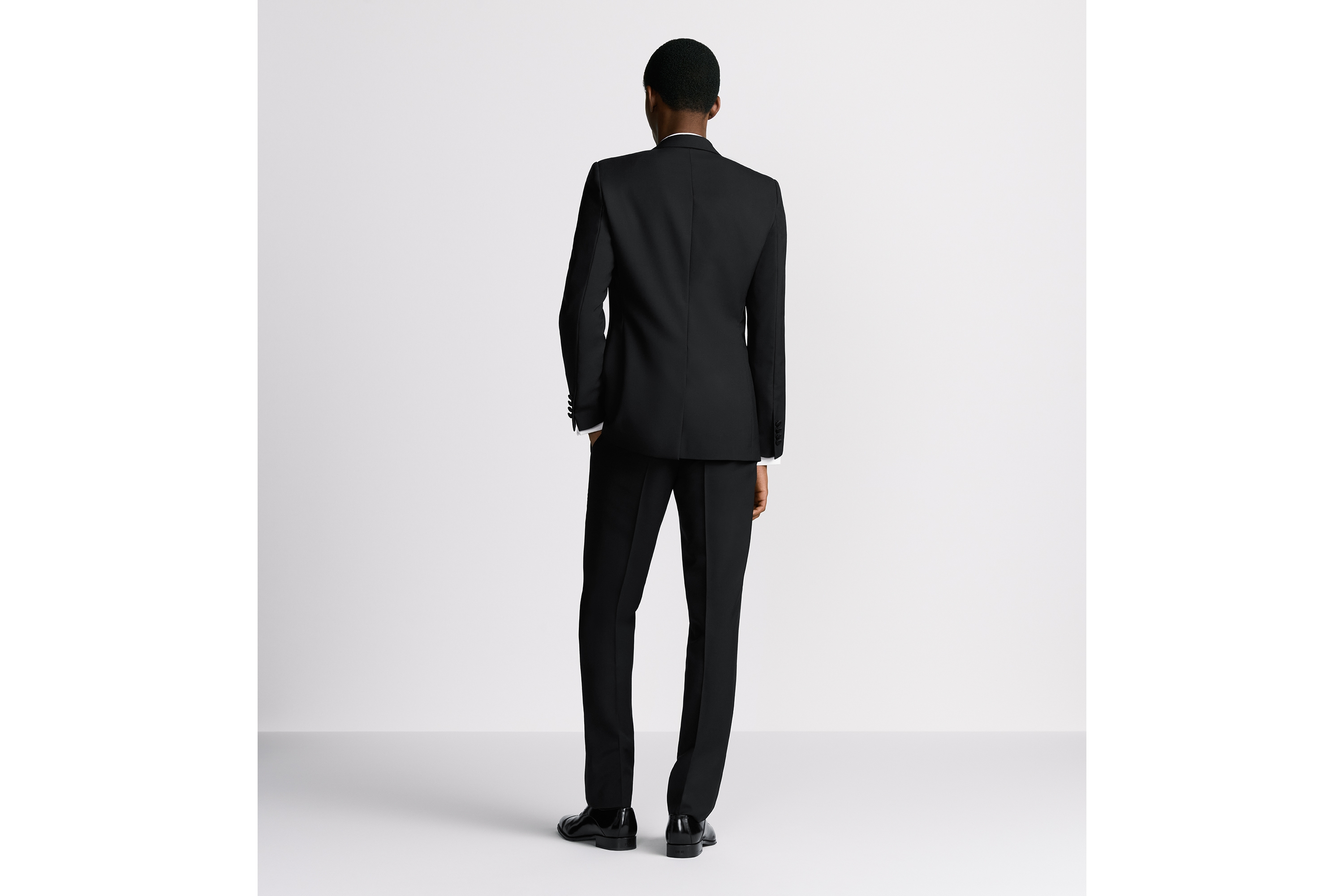 Look Classic Tuxedo Black Virgin Wool Grain de Poudre E03