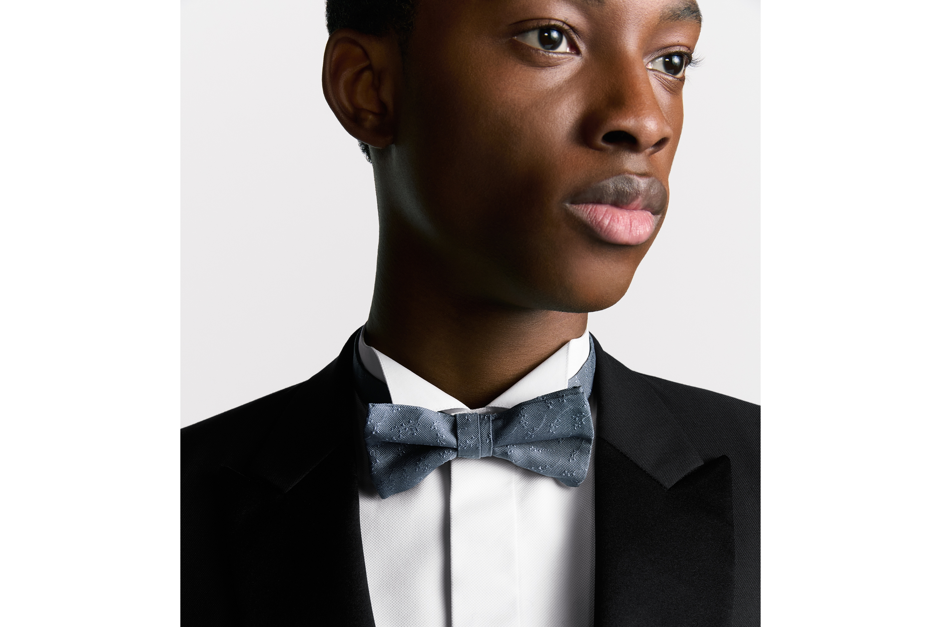 Look Nœud papillon CD Icon Muguet Soie gris foncé E35