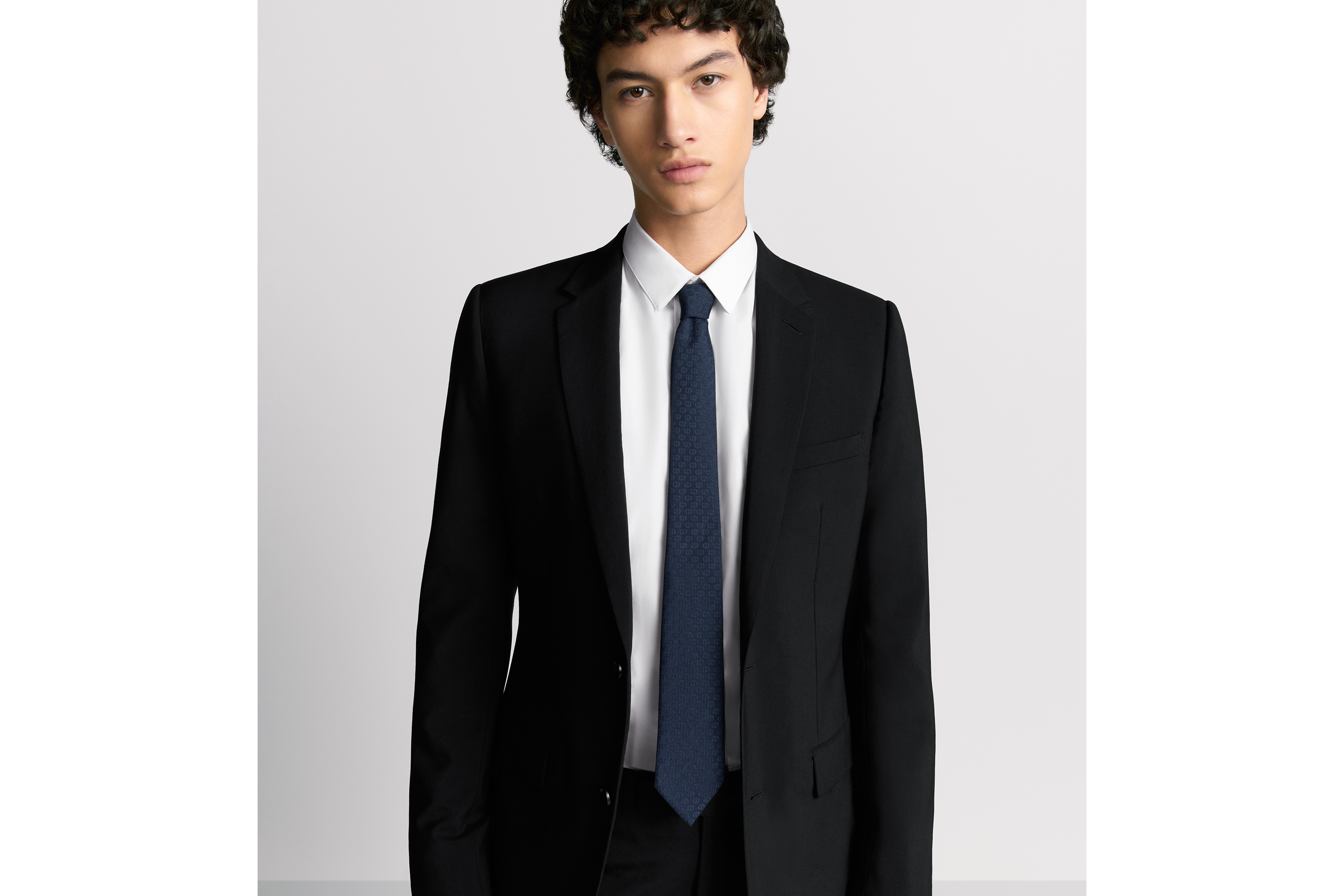 look_image_alt_prefix CD Icon 領帶 海軍藍絲綢 E35