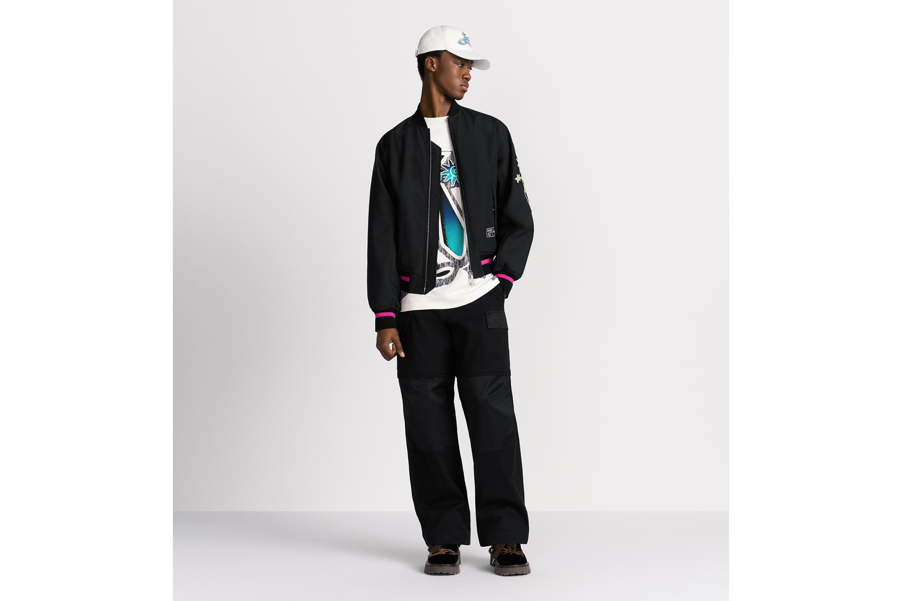 専用 Christian Dior 紫黒 リバーシブルジャケット 古着 DIOR