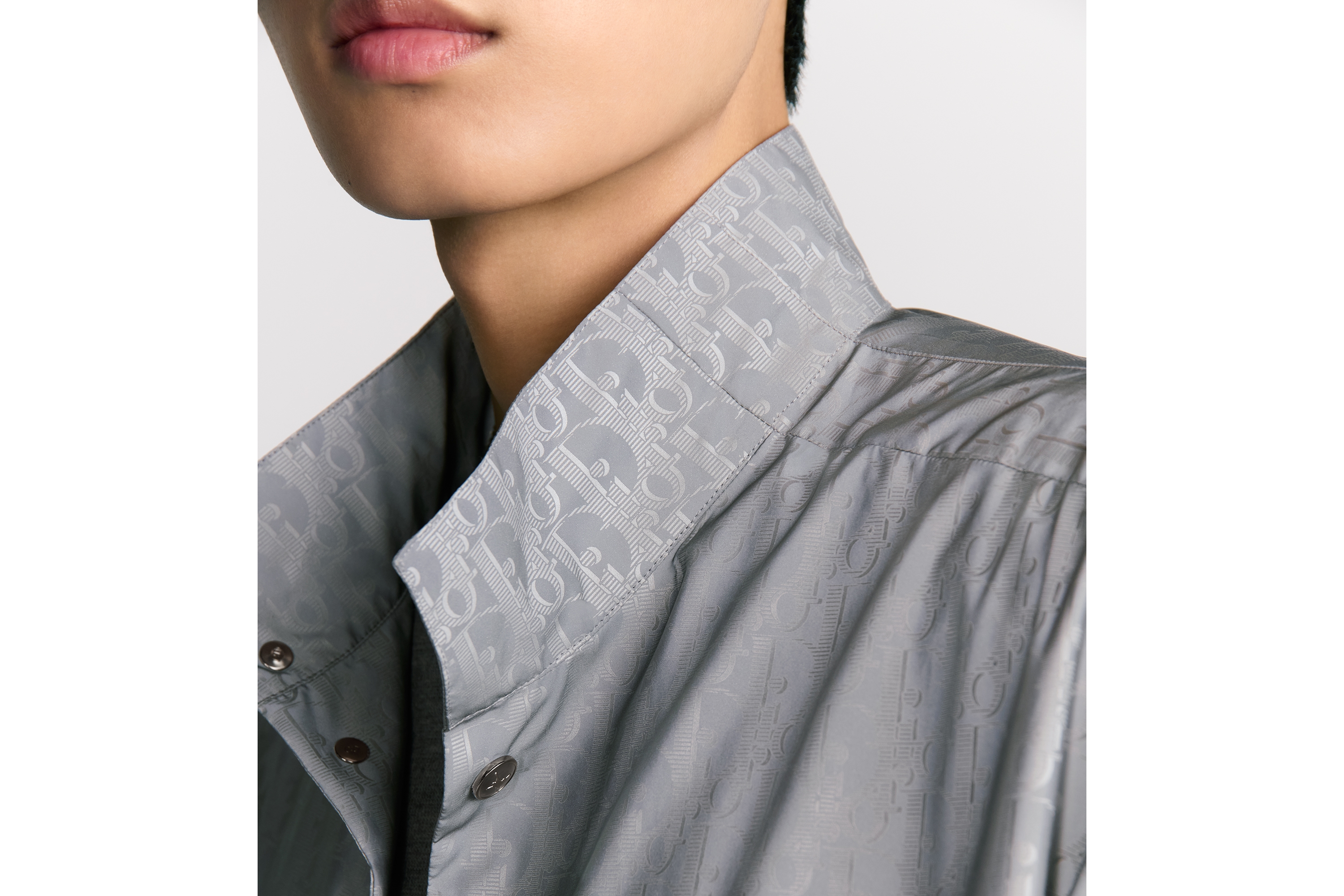 Look DIOR AND LEWIS HAMILTON Oversized Shirt Dior Oblique Reflective Nylon E05