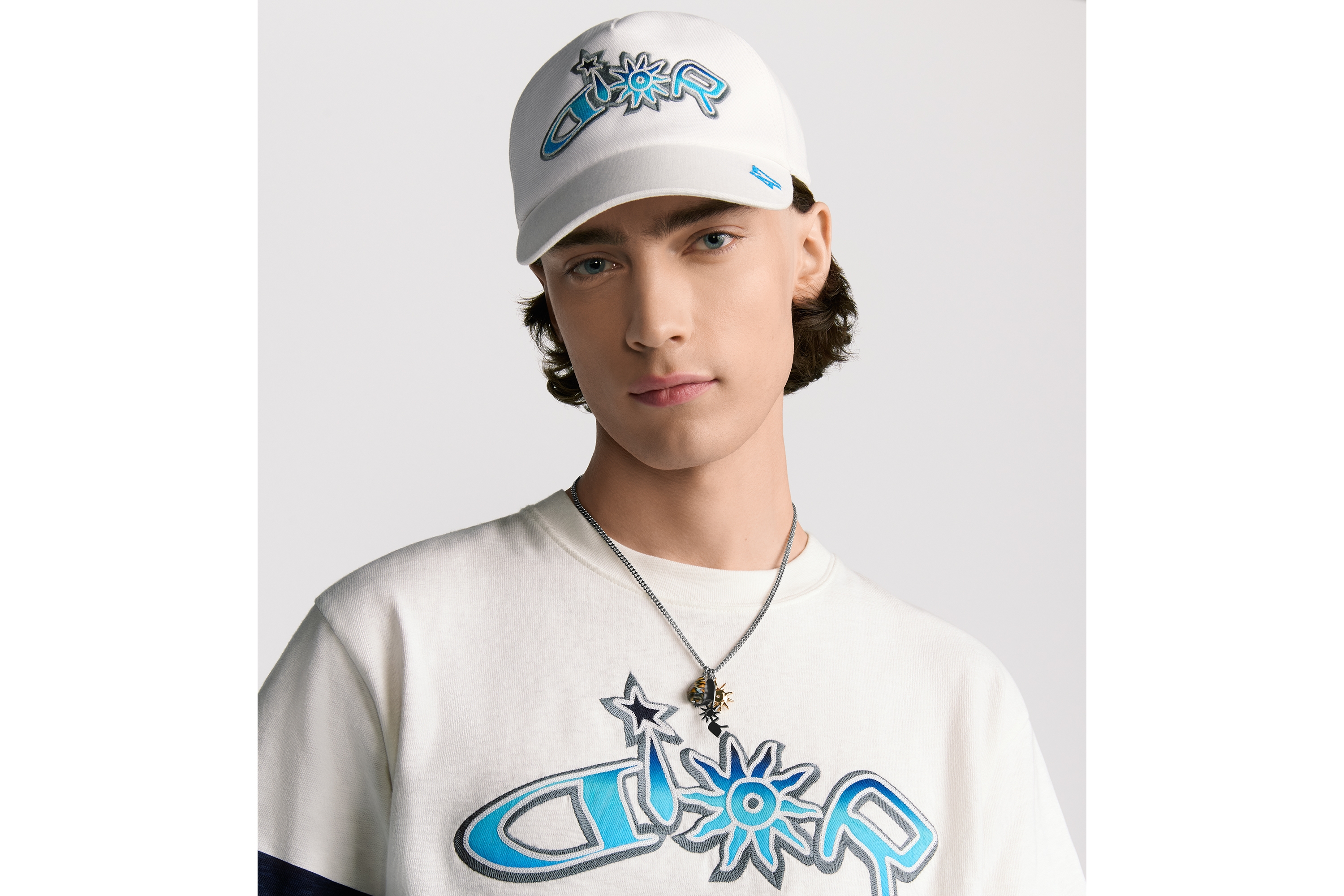 Look DIOR AND LEWIS HAMILTON Cap White Cotton E26