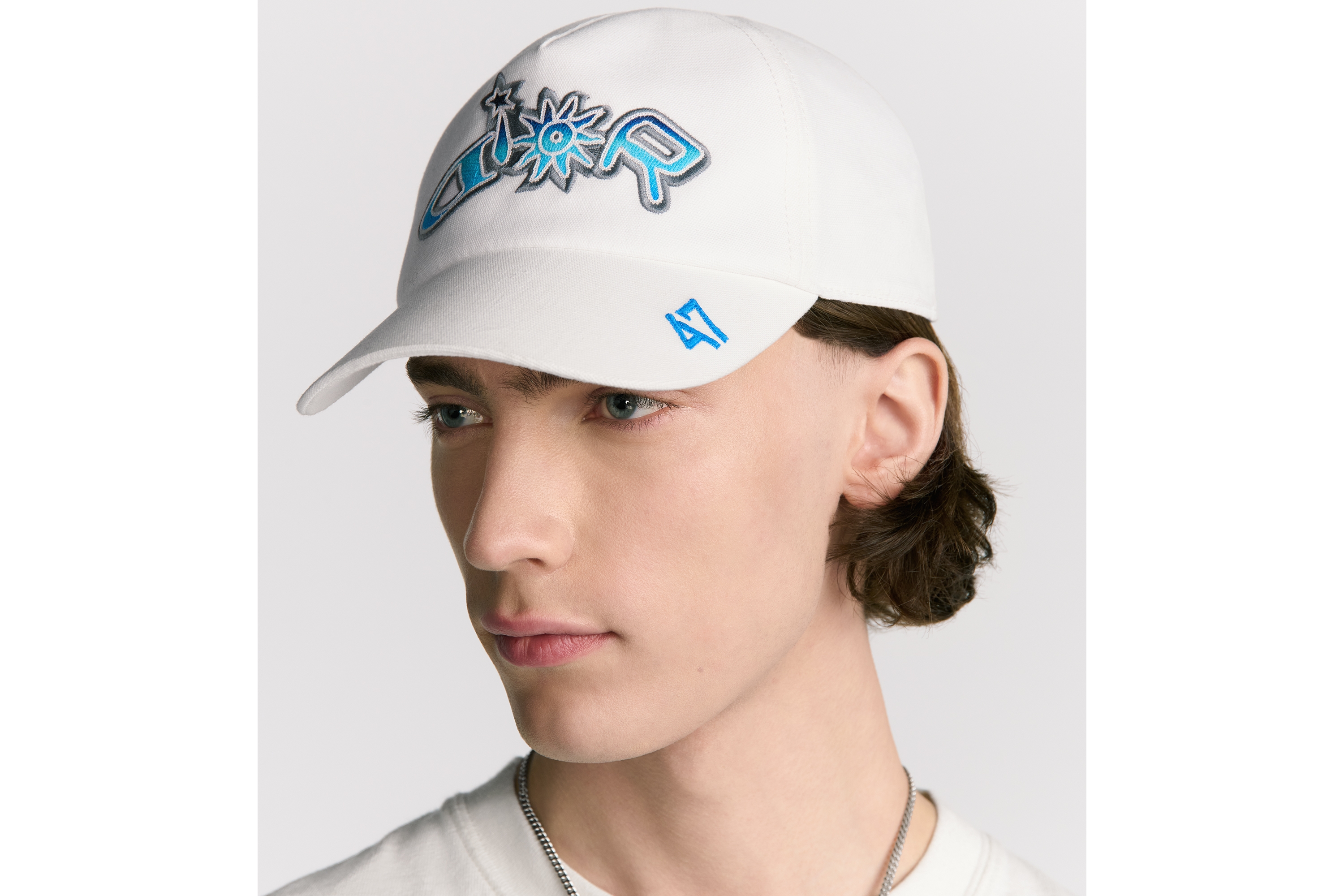 Look DIOR AND LEWIS HAMILTON Cap White Cotton E27