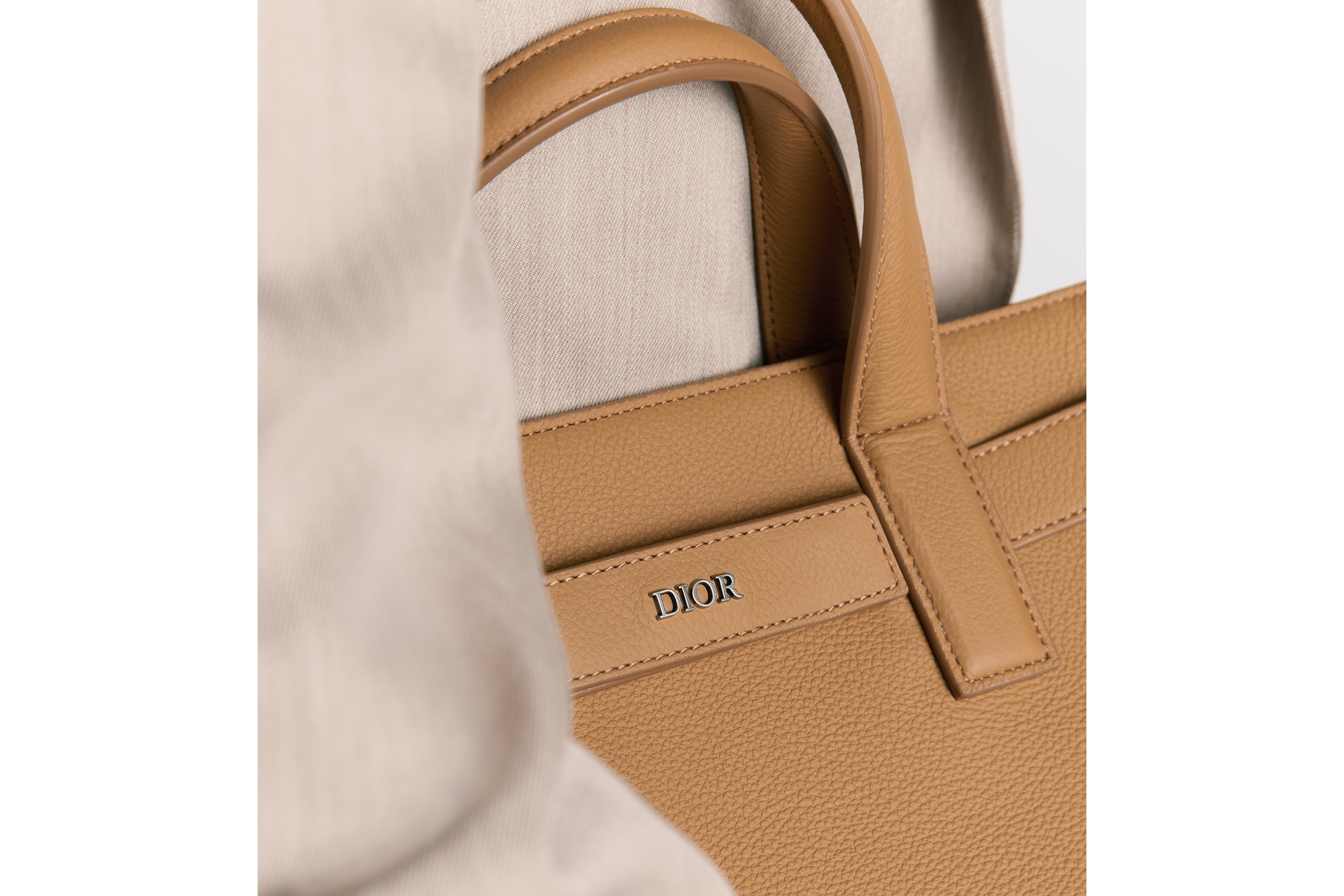 Look Medium Dior Normandie Tote Bag Brown Dior Icons Calfskin E22