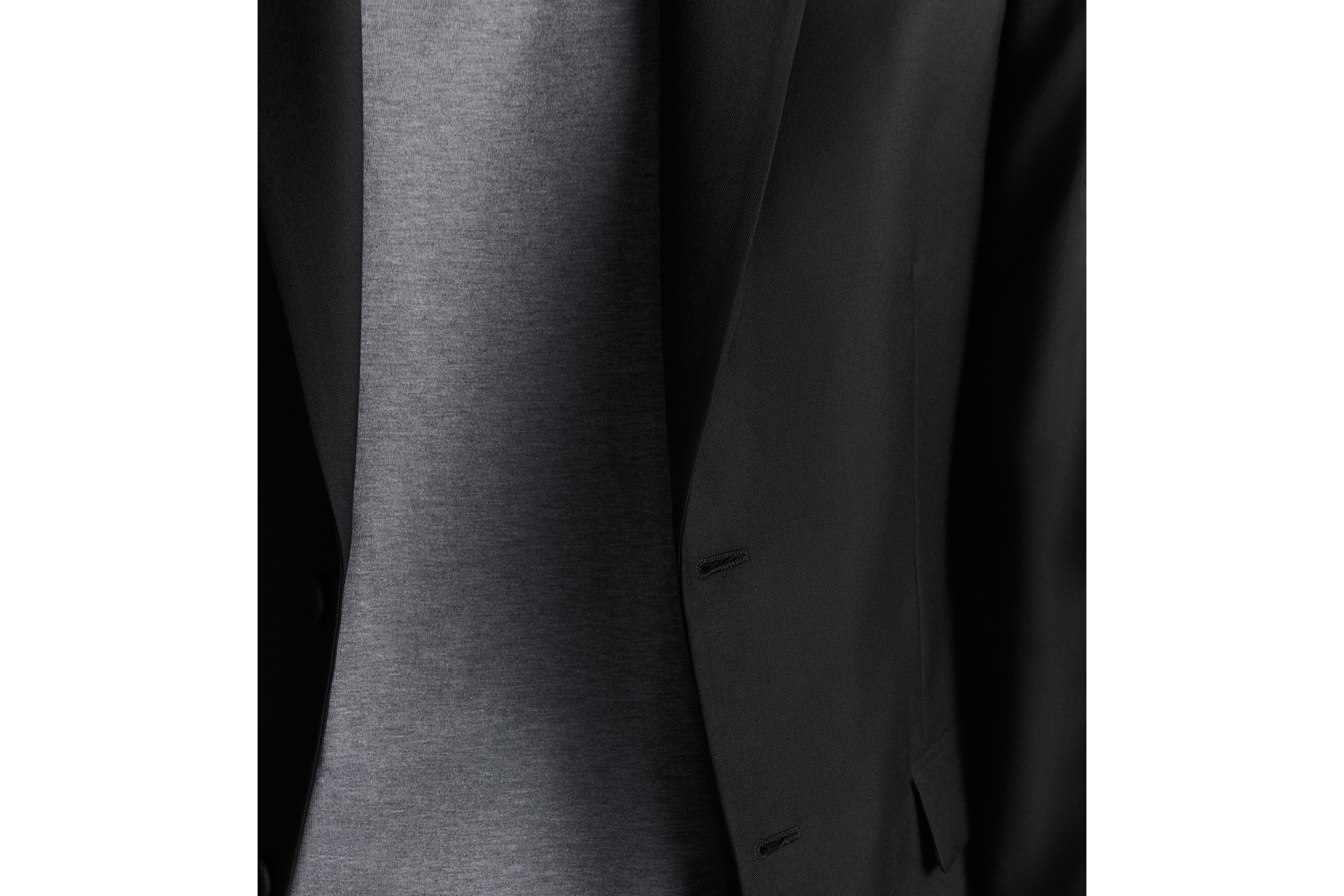 Look Dior Icons Jacket Black Wool and Cashmere Twill E04