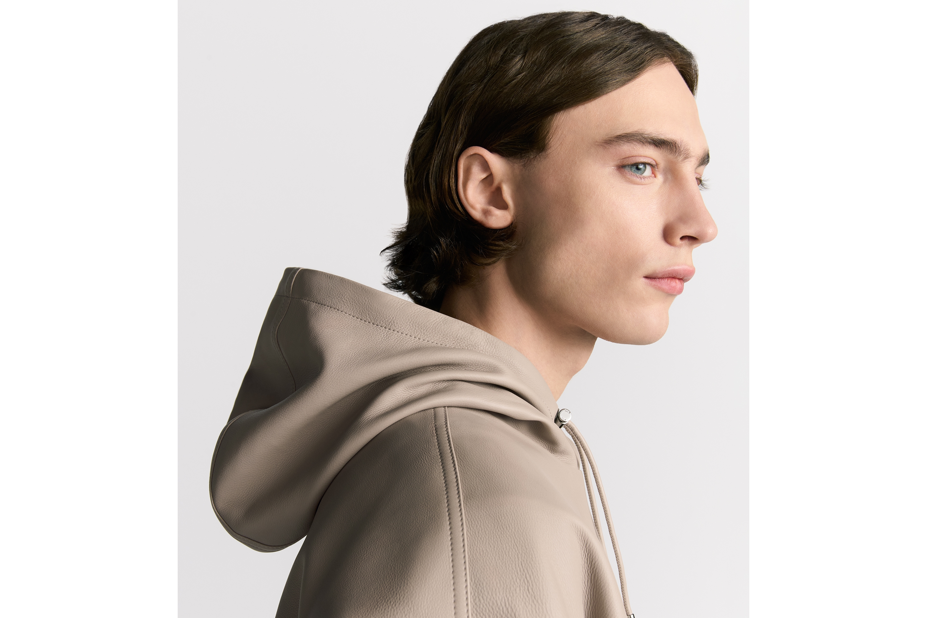 look_image_alt_prefix Dior Icons Blouson mit Kapuze Glattes Kalbsleder in Beige E03