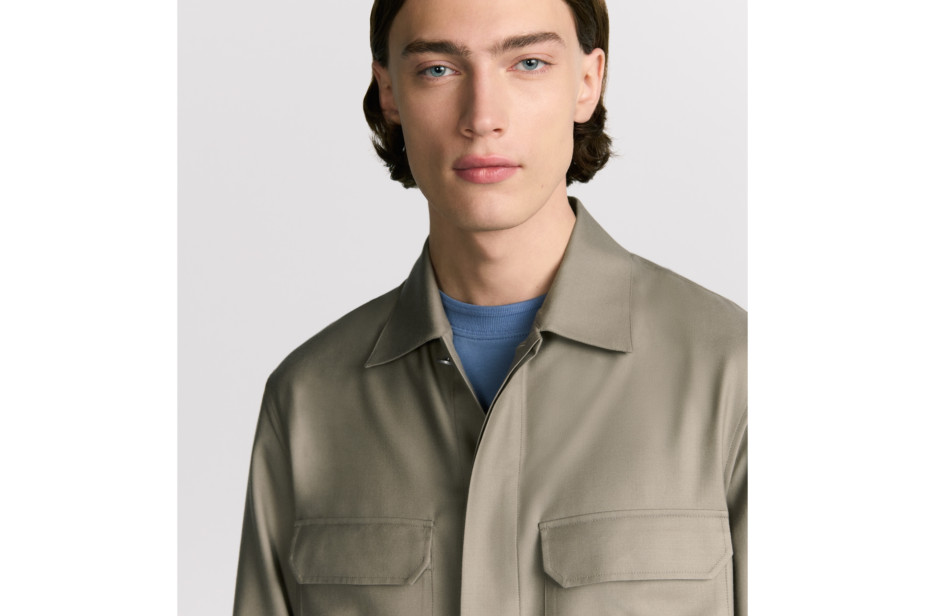 look_image_alt_prefix Dior Icons-shirt Beige keperstof van wol en kasjmier E01