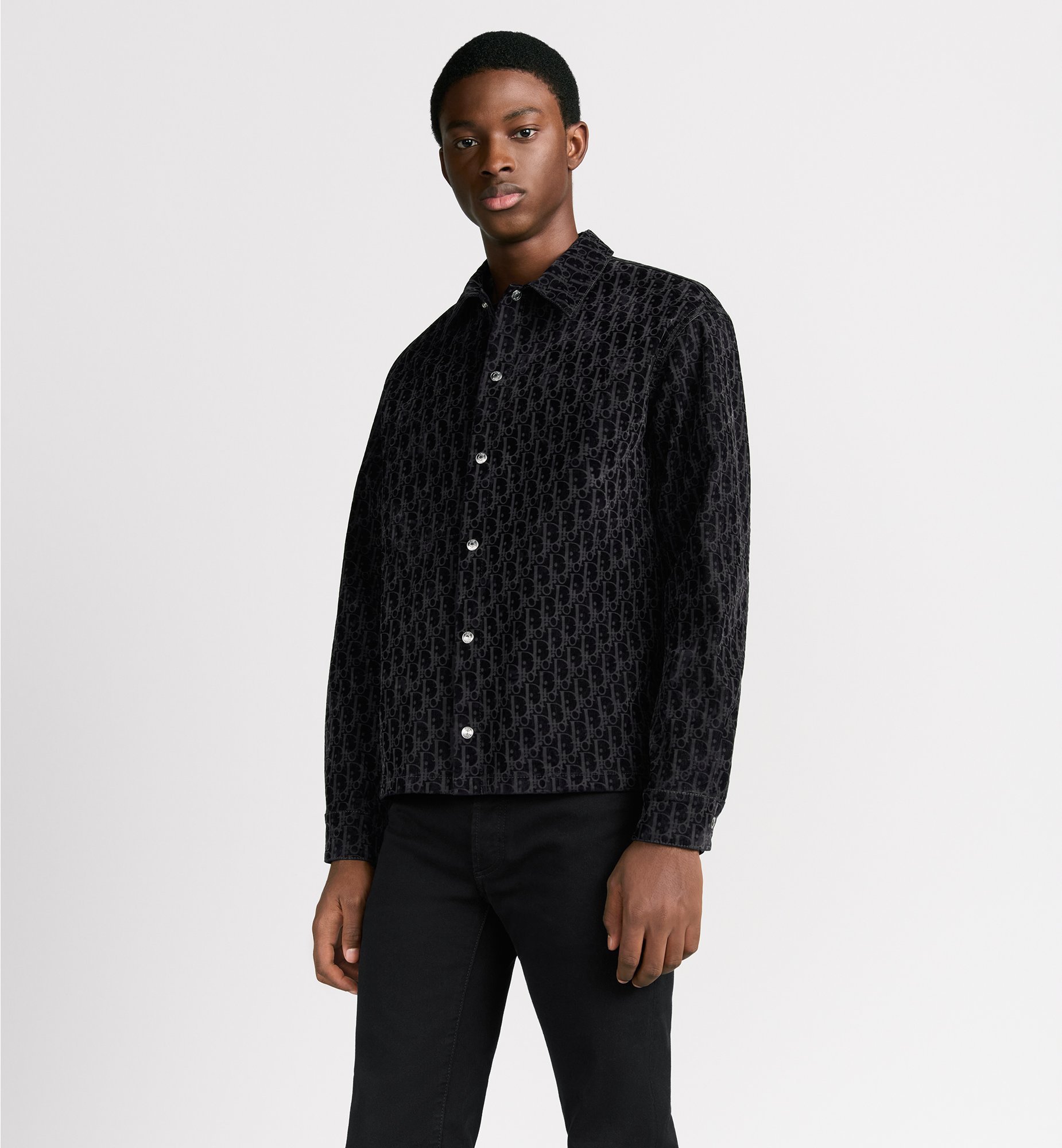 Dior Oblique Overshirt Blue Cotton-Blend Twill | DIOR Dior Oblique Overshirt Blue Cotton-Blend Twill | DIOR