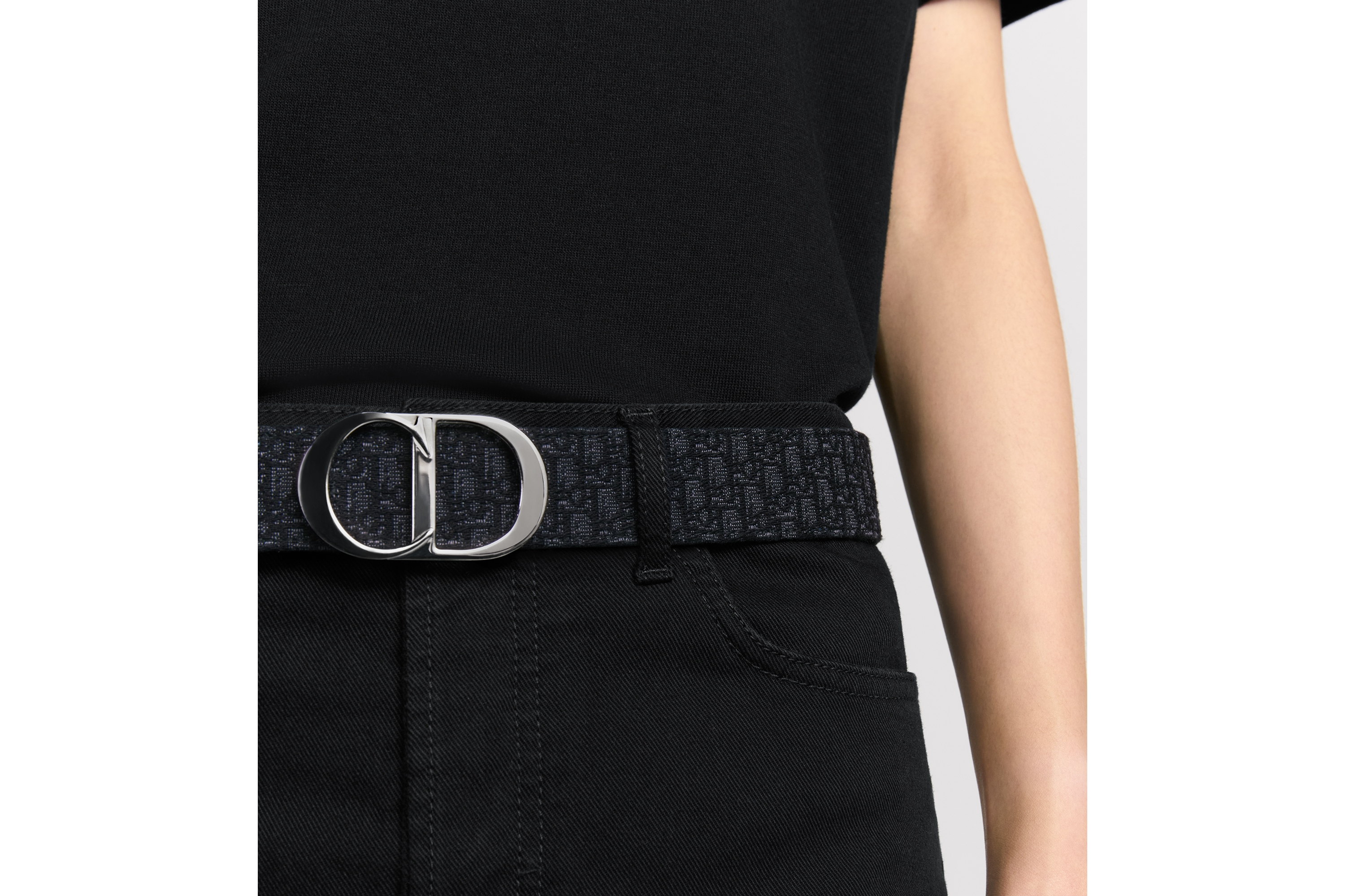 Look CD Icon Belt Buckle Ruthenium-Finish Brass, 35 MM E46