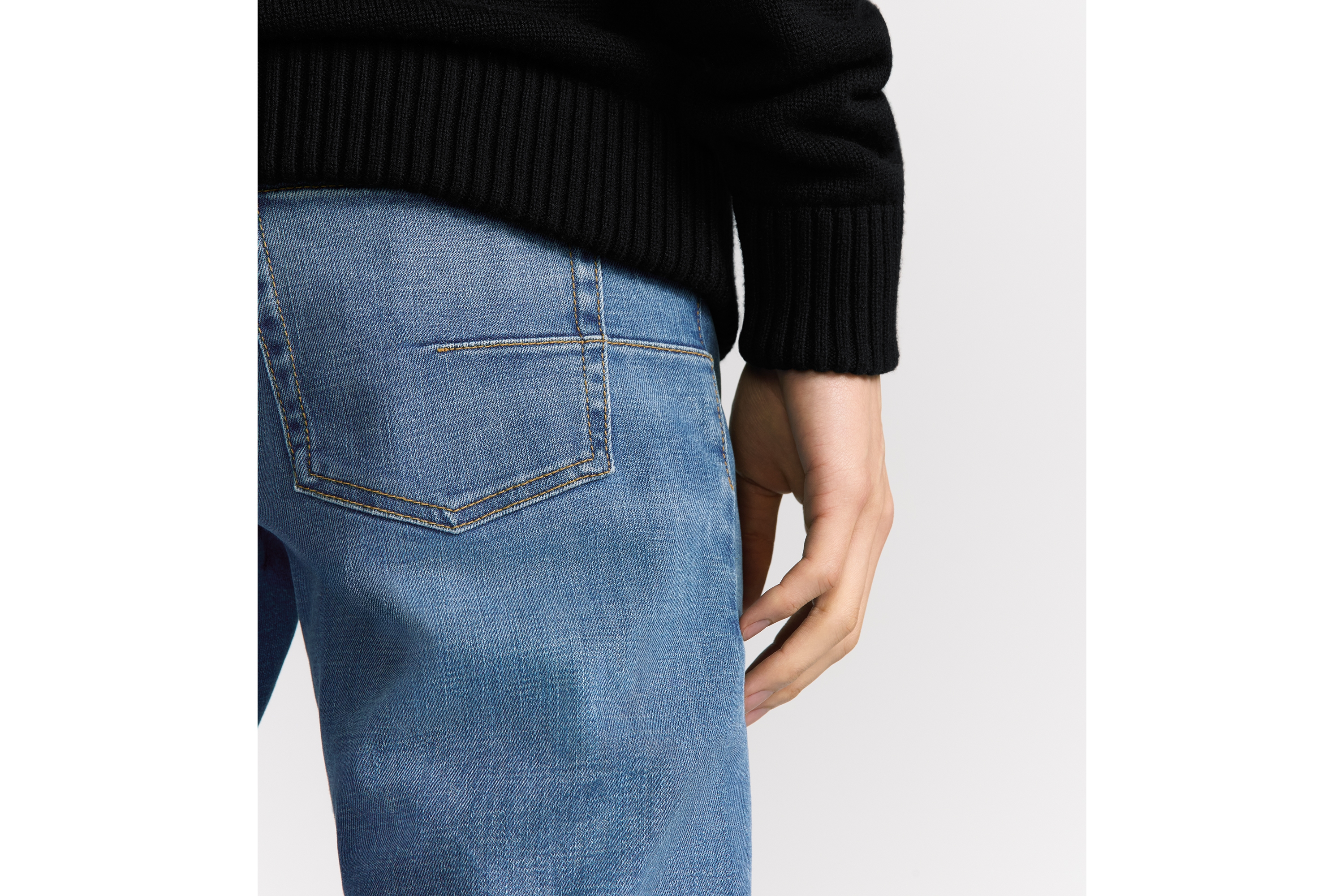 Look Slim-Fit Jeans Blue Cotton-Blend Twill E16