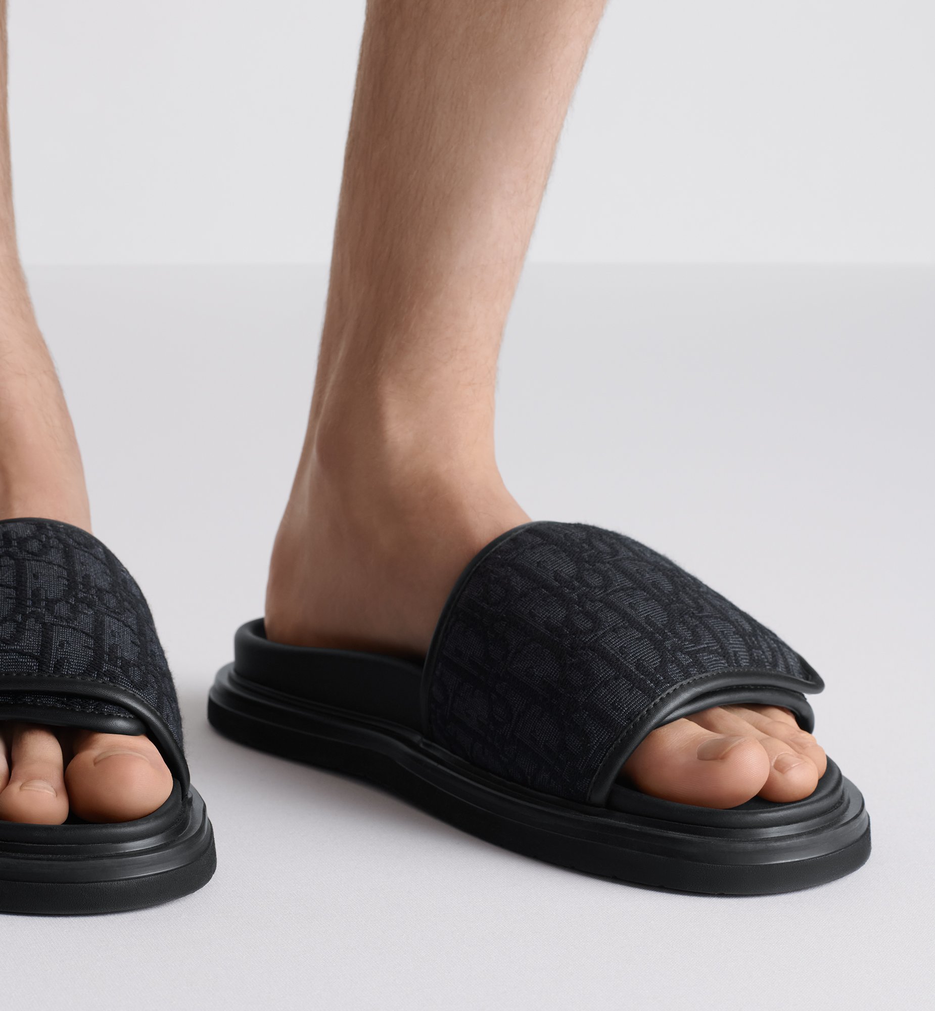 Dior Aqua Sandal Black Dior Oblique Jacquard | DIOR Dior Aqua Sandal Black Dior Oblique Jacquard | DIOR