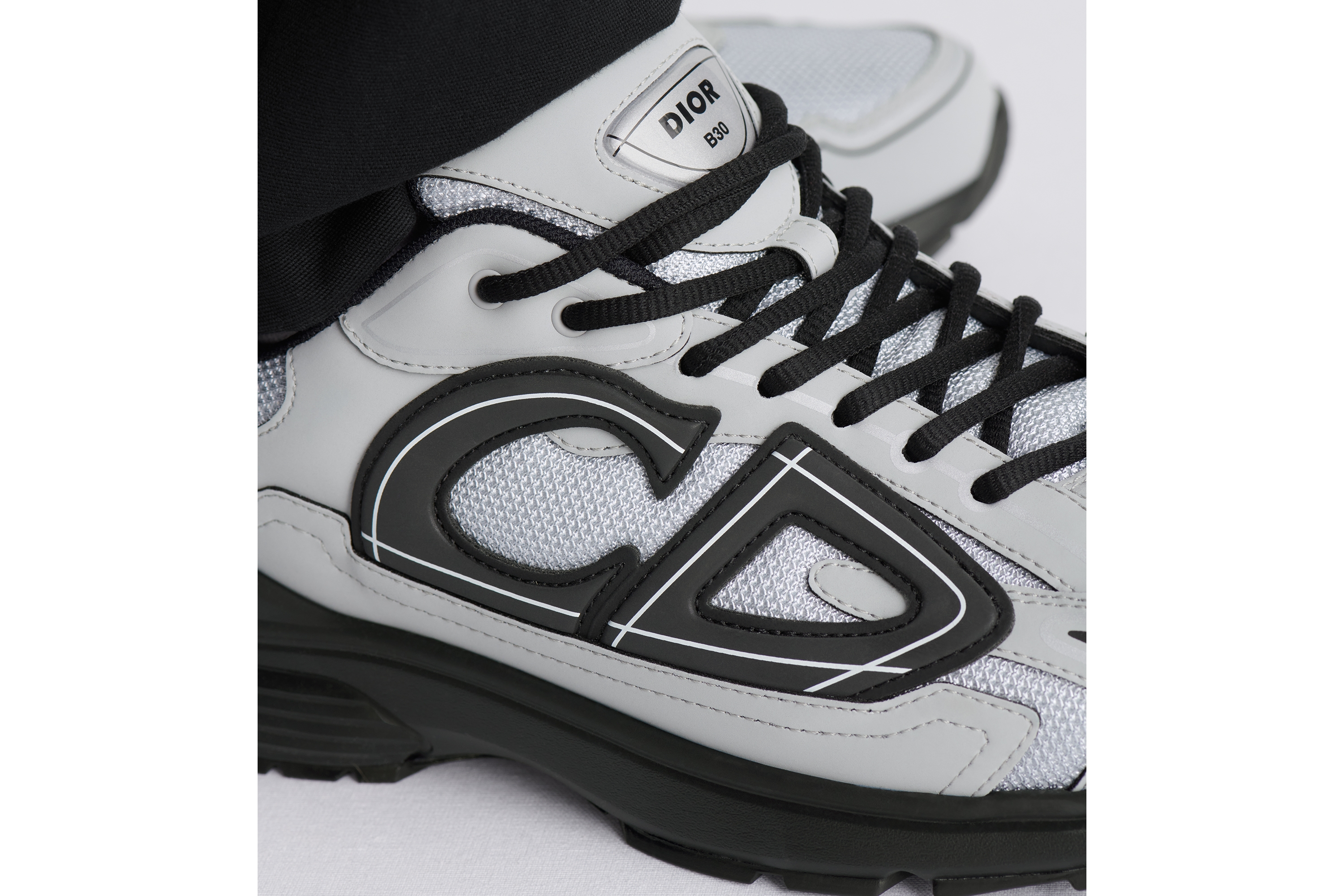 Look B30 Countdown Sneaker Gray Technical Mesh and Gray Technical Fabric E24
