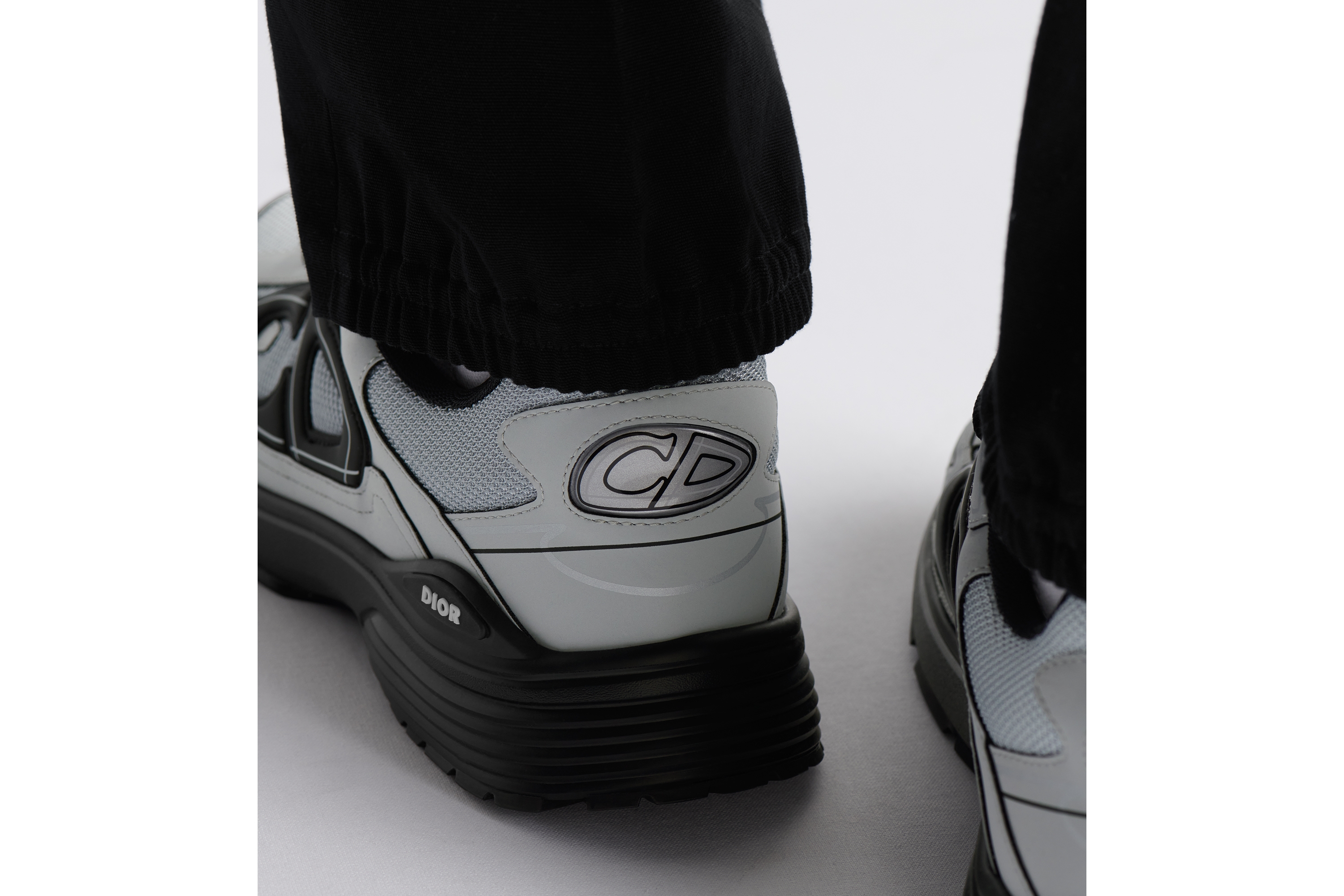 Look B30 Countdown Sneaker Gray Technical Mesh and Gray Technical Fabric E25