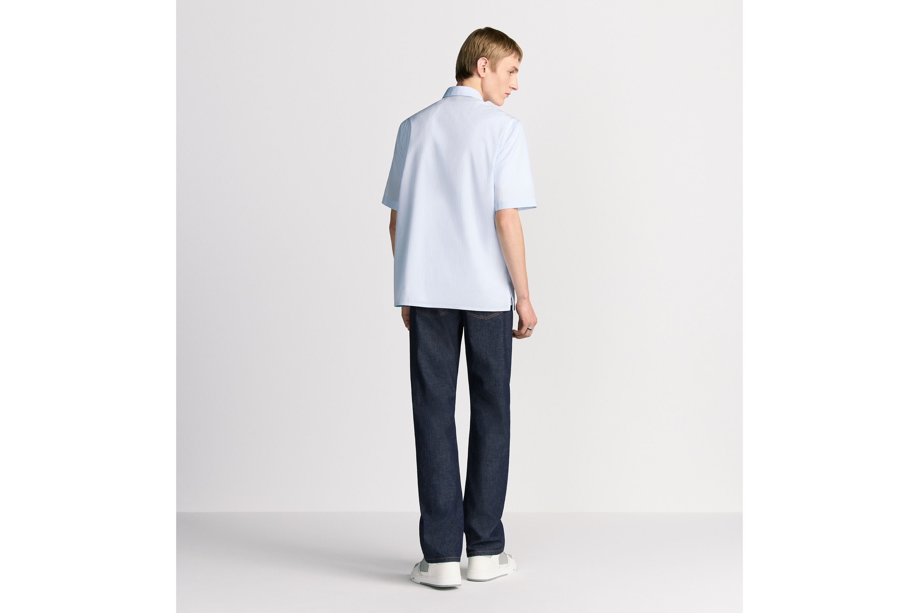 Dior ネイビー ブルー ストライプ ポロシャツ Christian Dior Couture