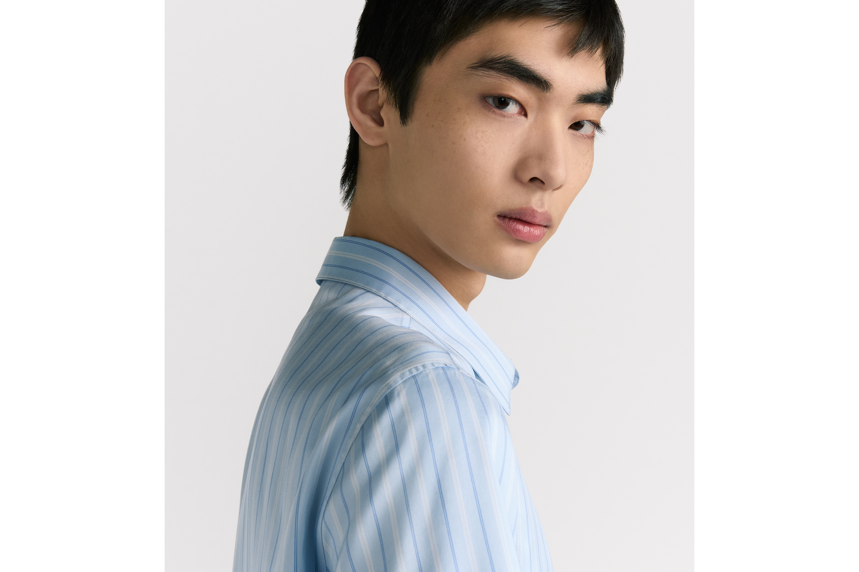 Christian Dior Paris ショートスリーブ シャツ シルクポプリン E09