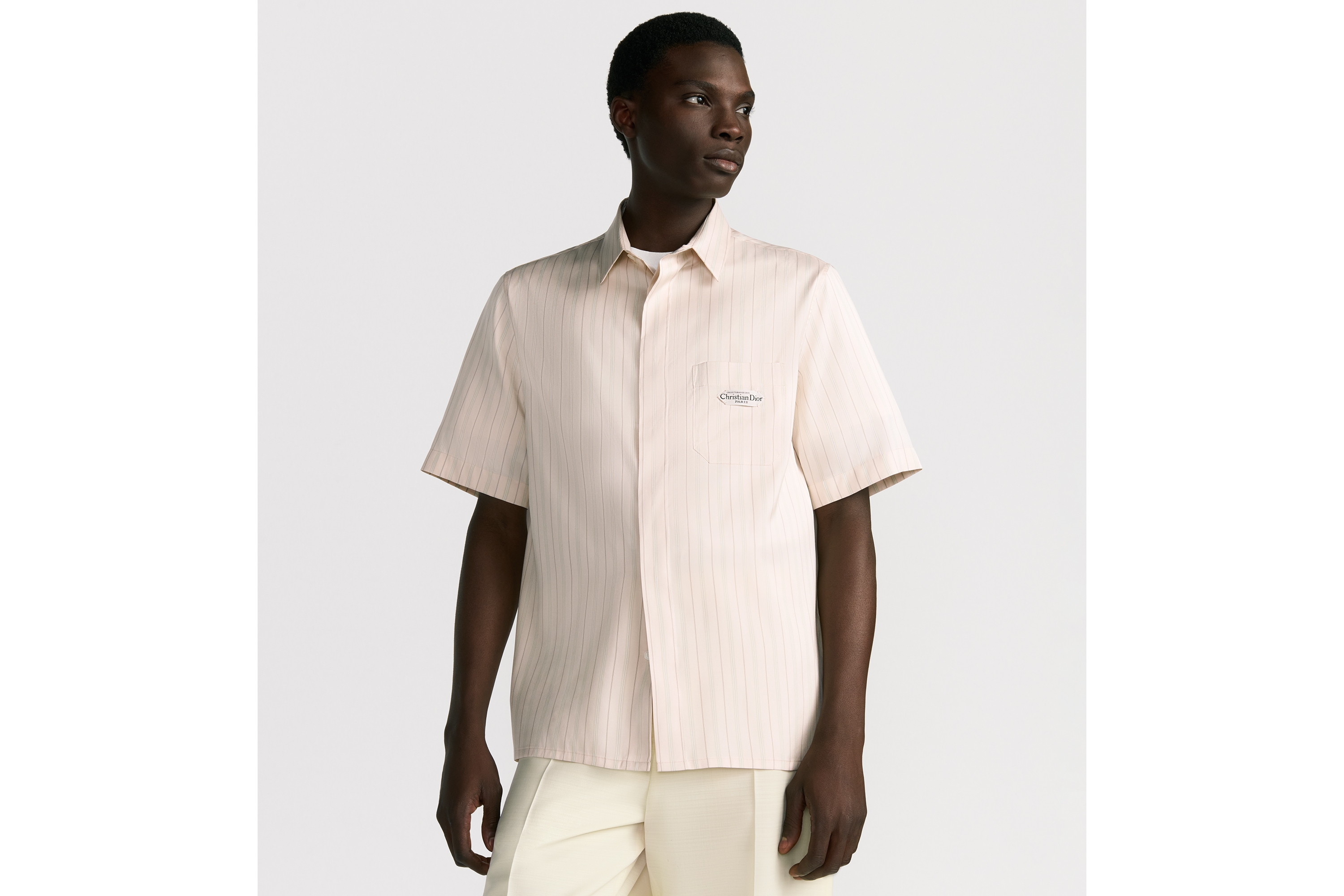 Short-Sleeved Shirt with Christian Dior Paris Tag