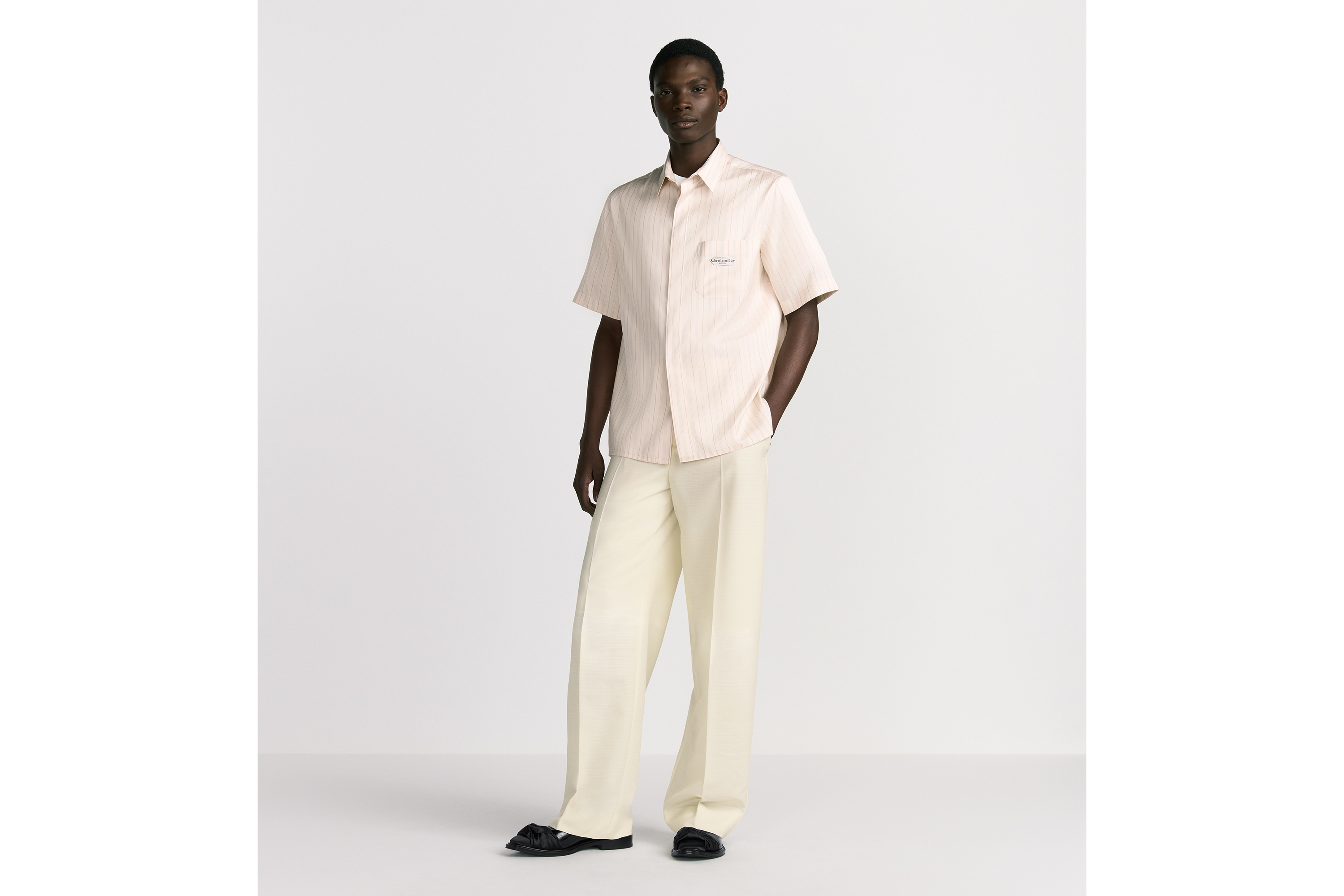 Short-Sleeved Shirt with Christian Dior Paris Tag