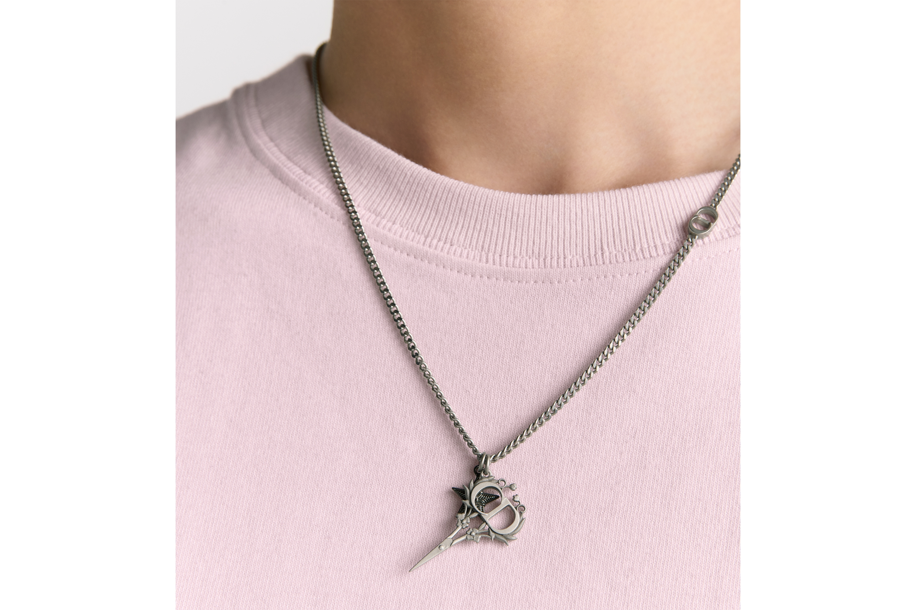 Dior Black Star Pendant Necklace