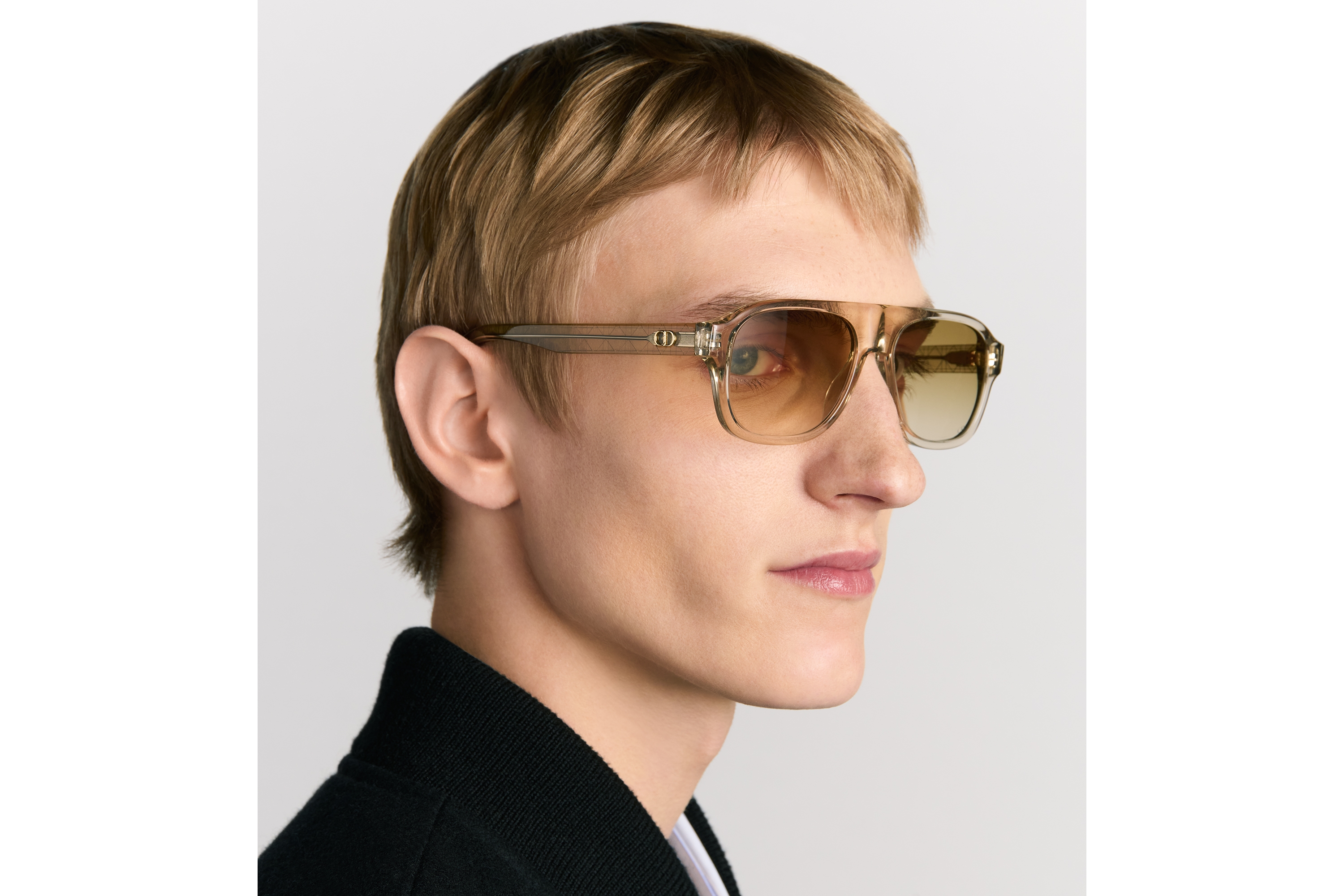 CD Icon A1I Gafas de sol aviador beige transparente E29