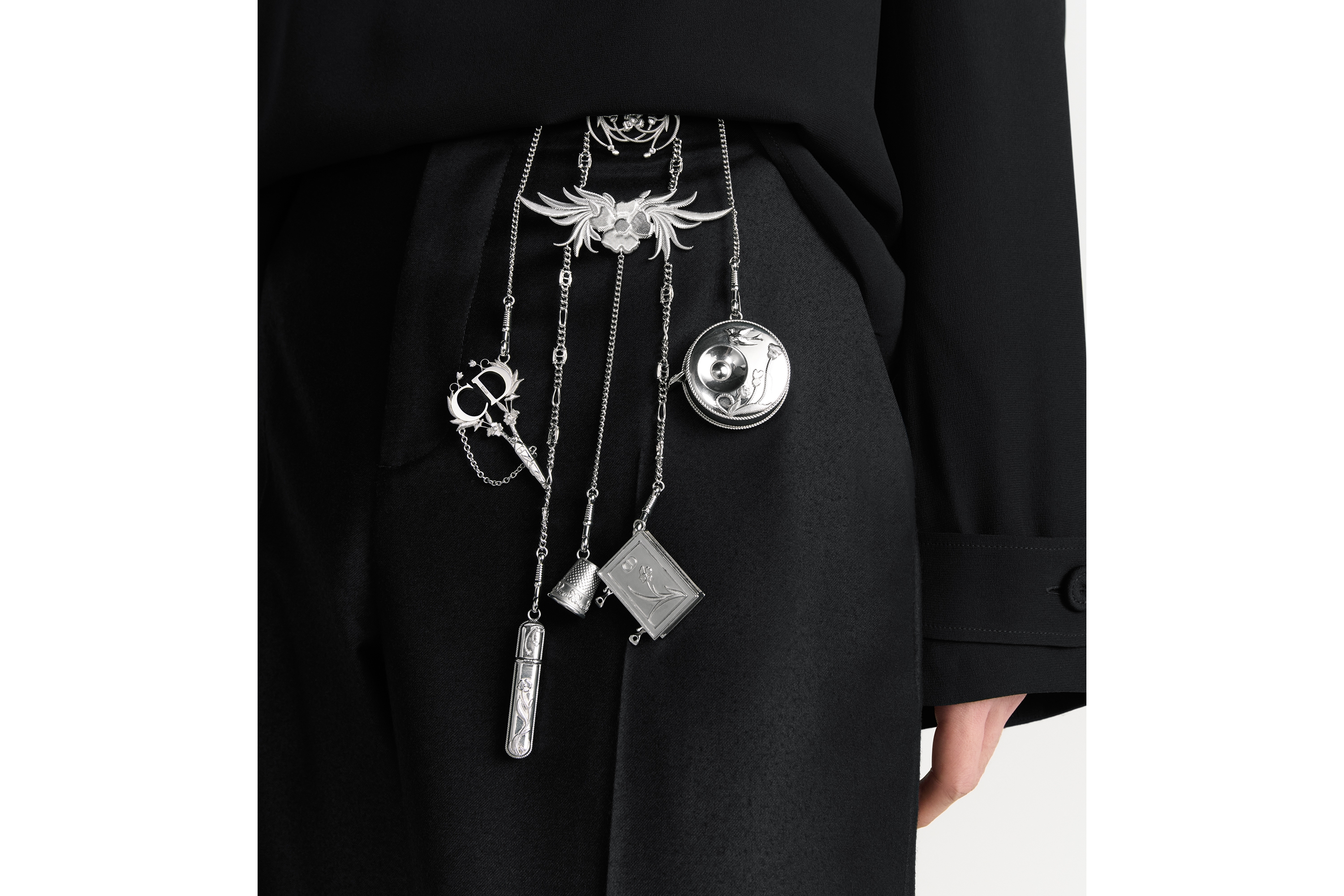 CD Icon Chatelaine Belt Clasp