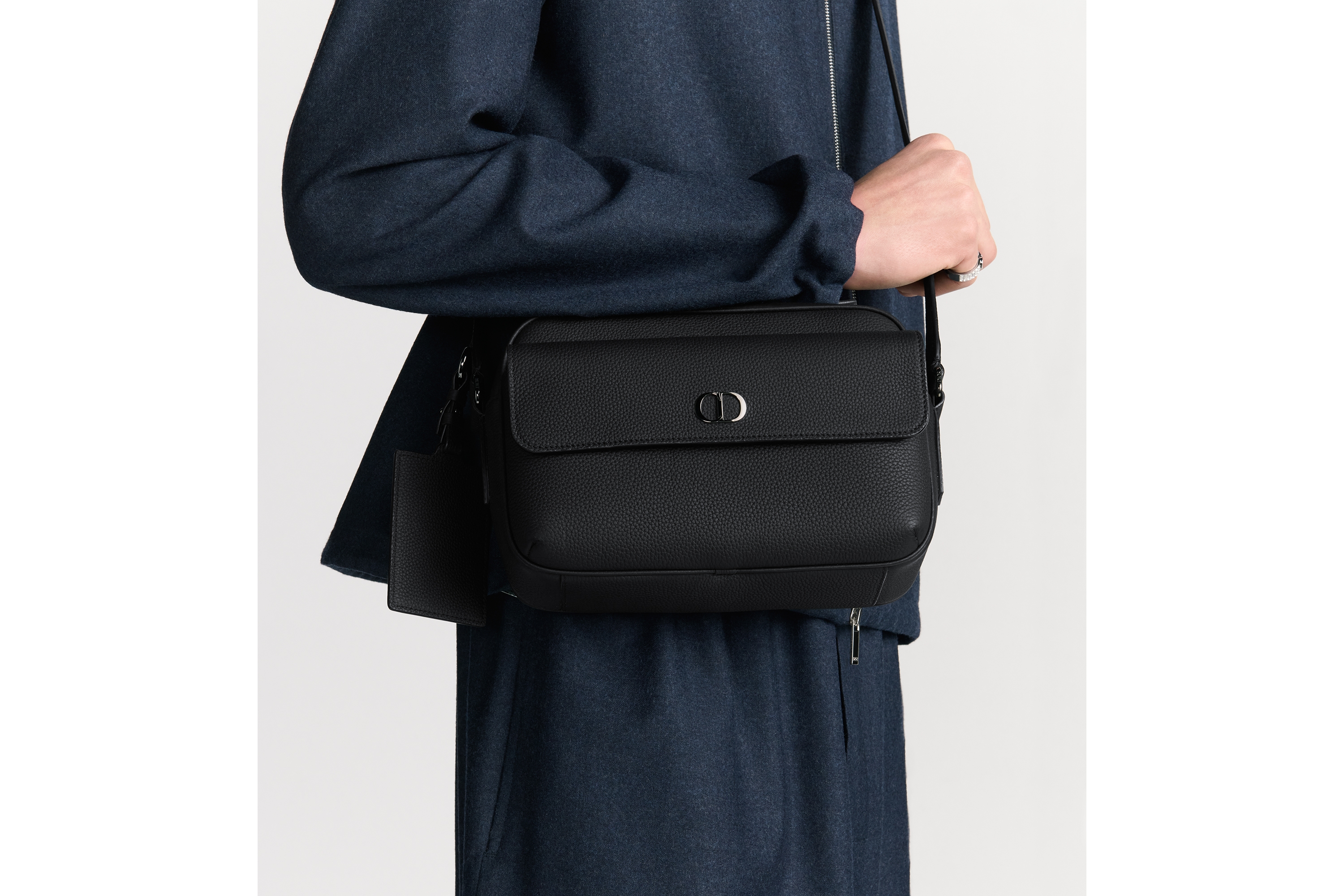 CD Icon Zipped Messenger Bag