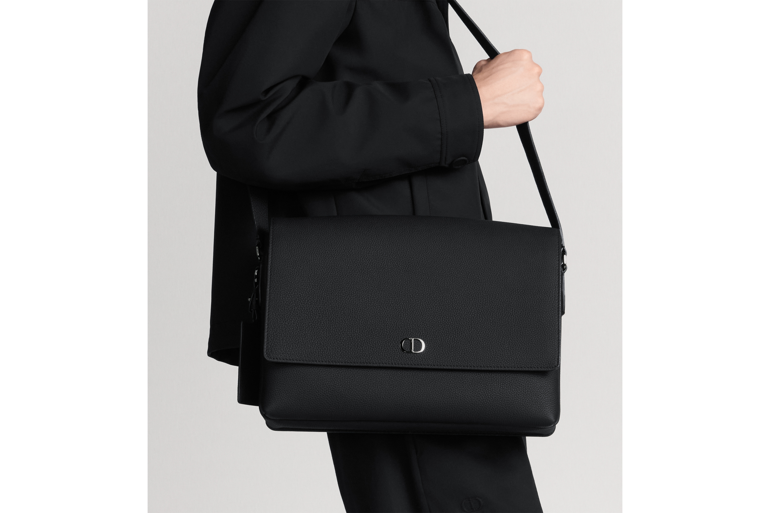 CD Icon Messenger Bag with Flap