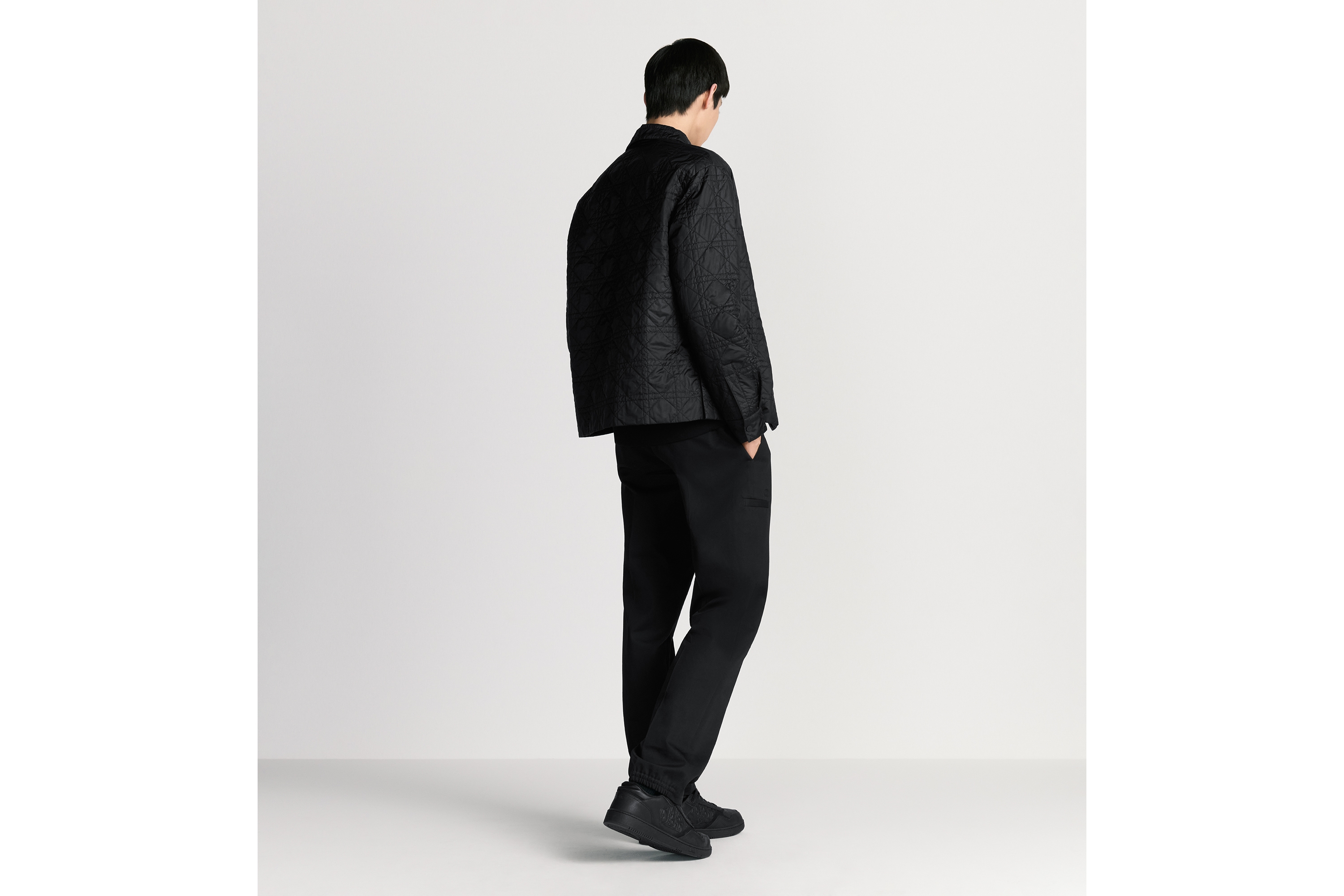 Look Cannage Overshirt Black Technical Fabric E03