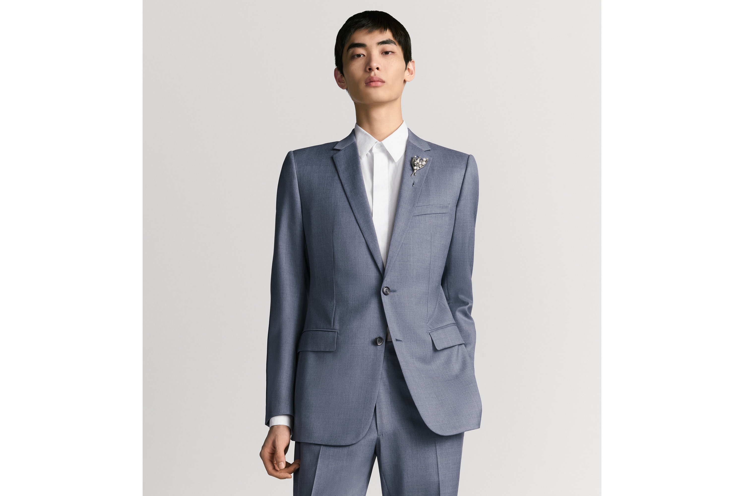 look_image_alt_prefix クラシック スーツ バージンウール シャンブレー E01