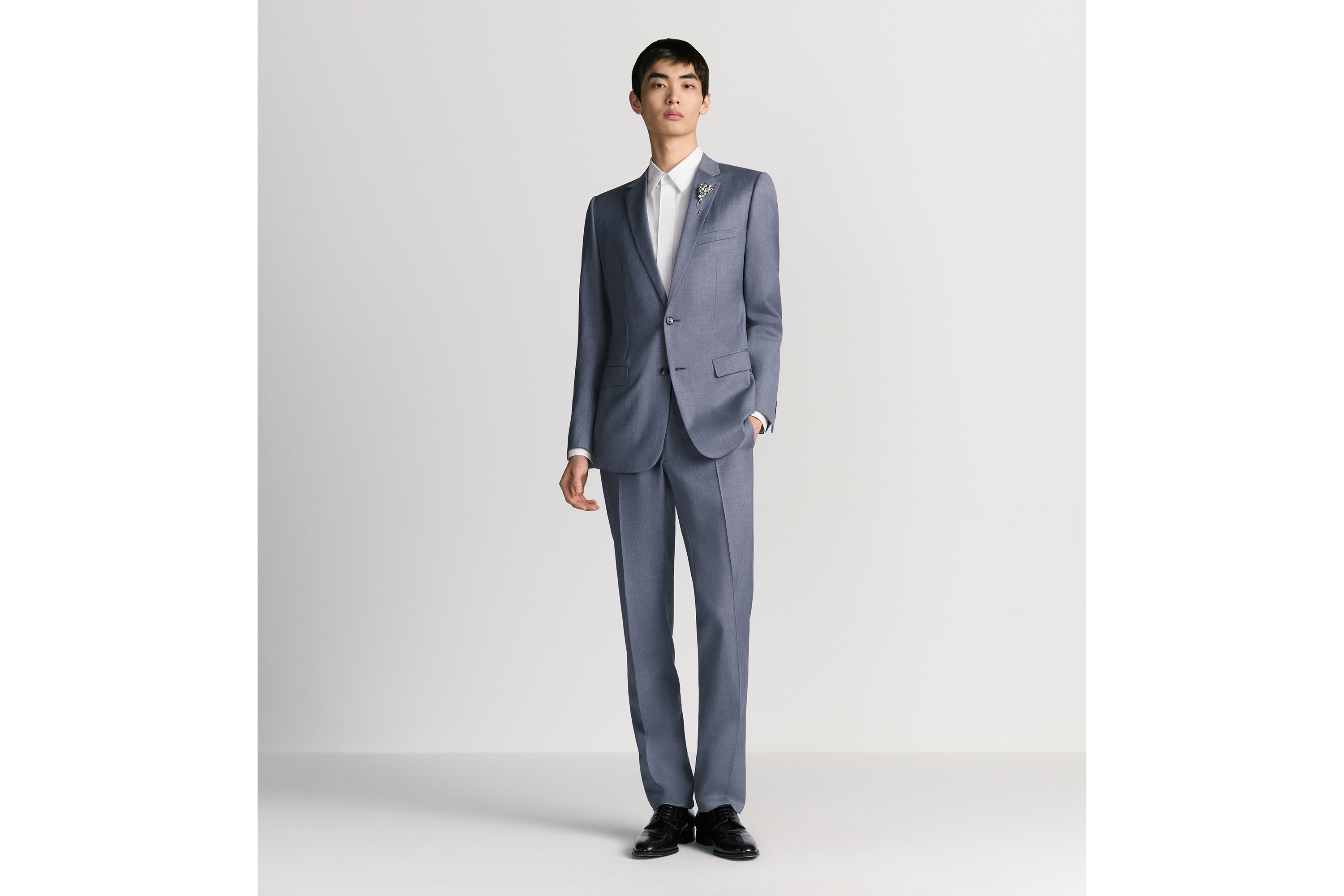 look_image_alt_prefix クラシック スーツ バージンウール シャンブレー E05