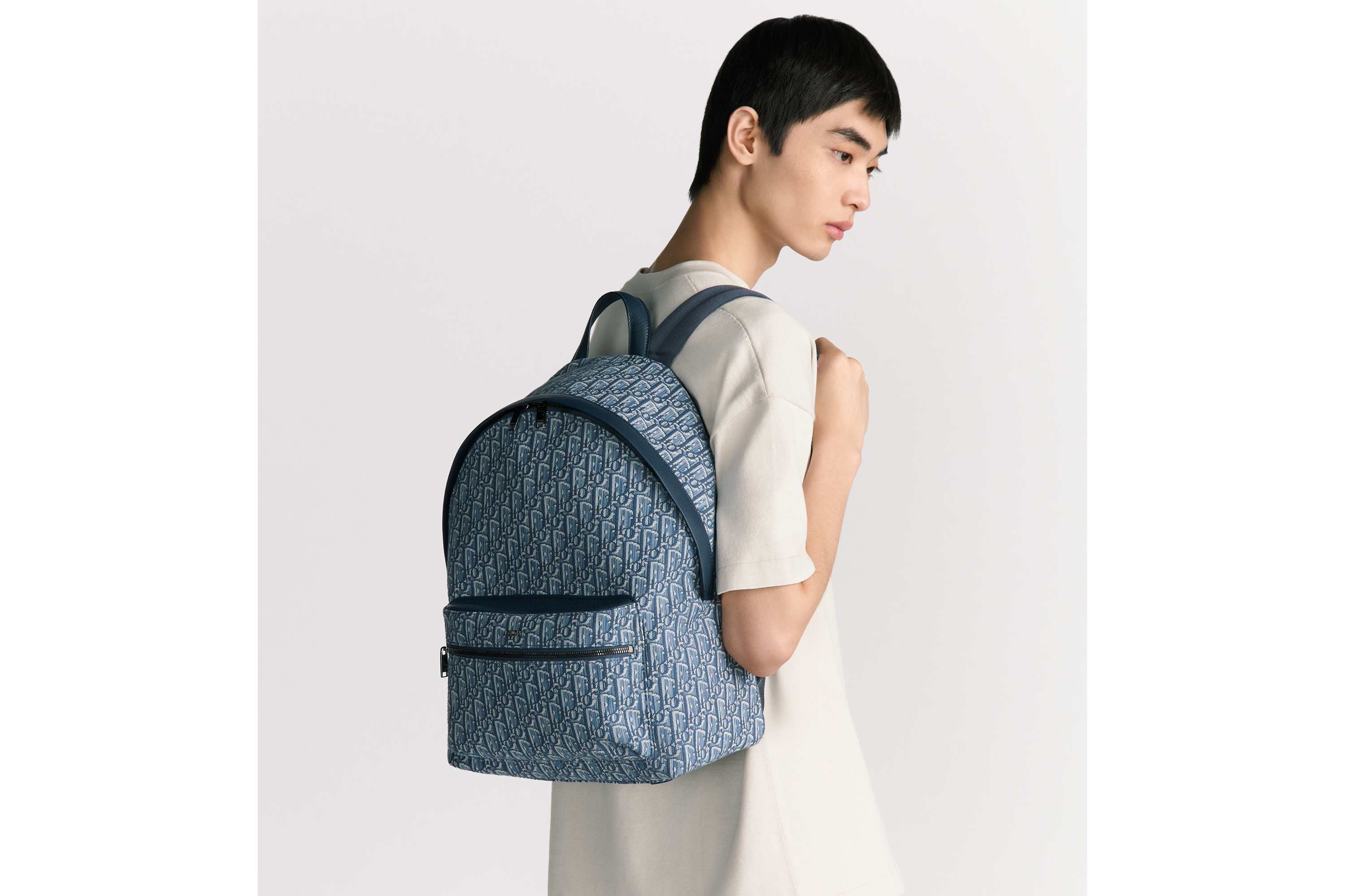 look_image_alt_prefix Rider Rucksack Dior Oblique Jacquard in Blau E19