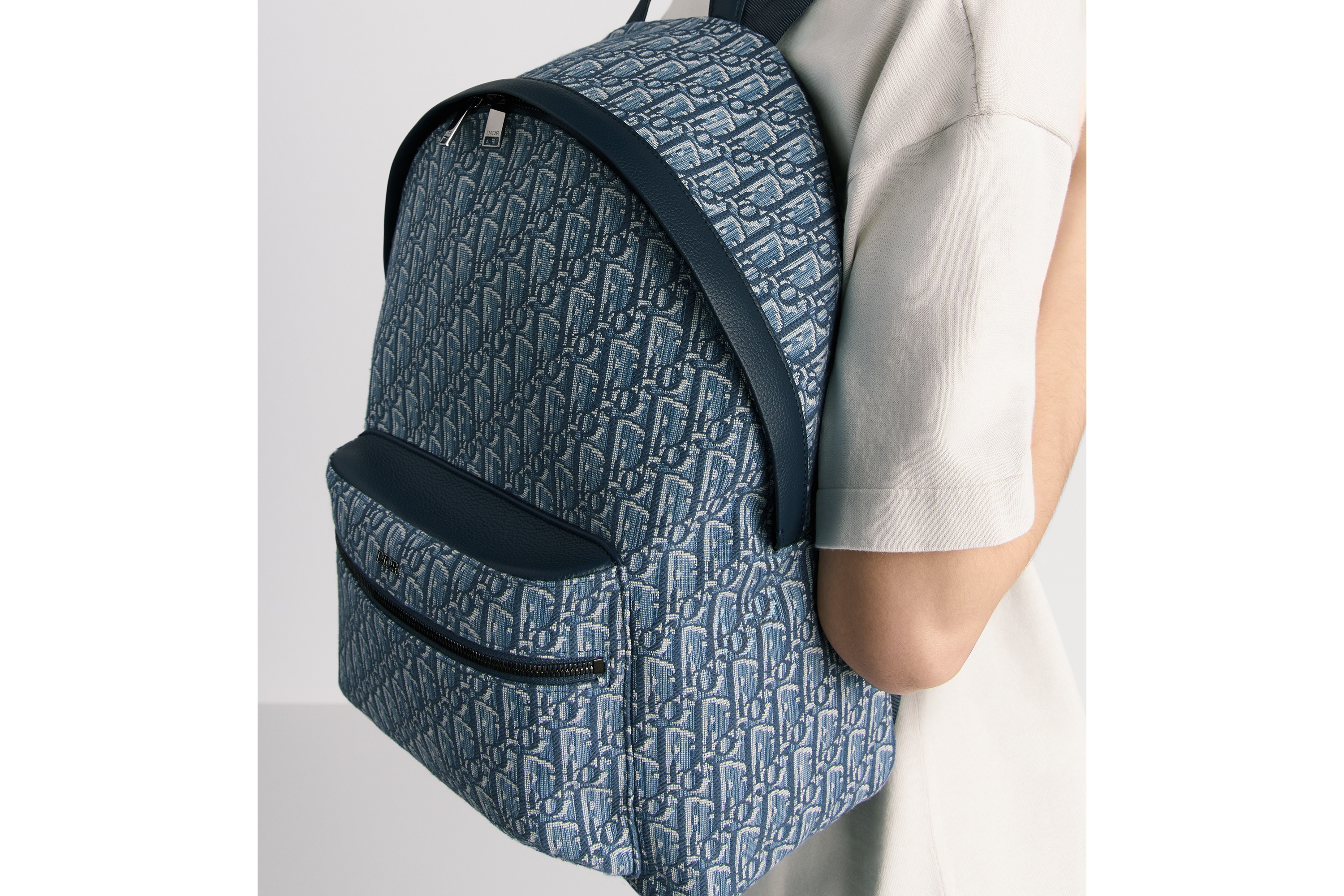 look_image_alt_prefix Rider Rucksack Dior Oblique Jacquard in Blau E20