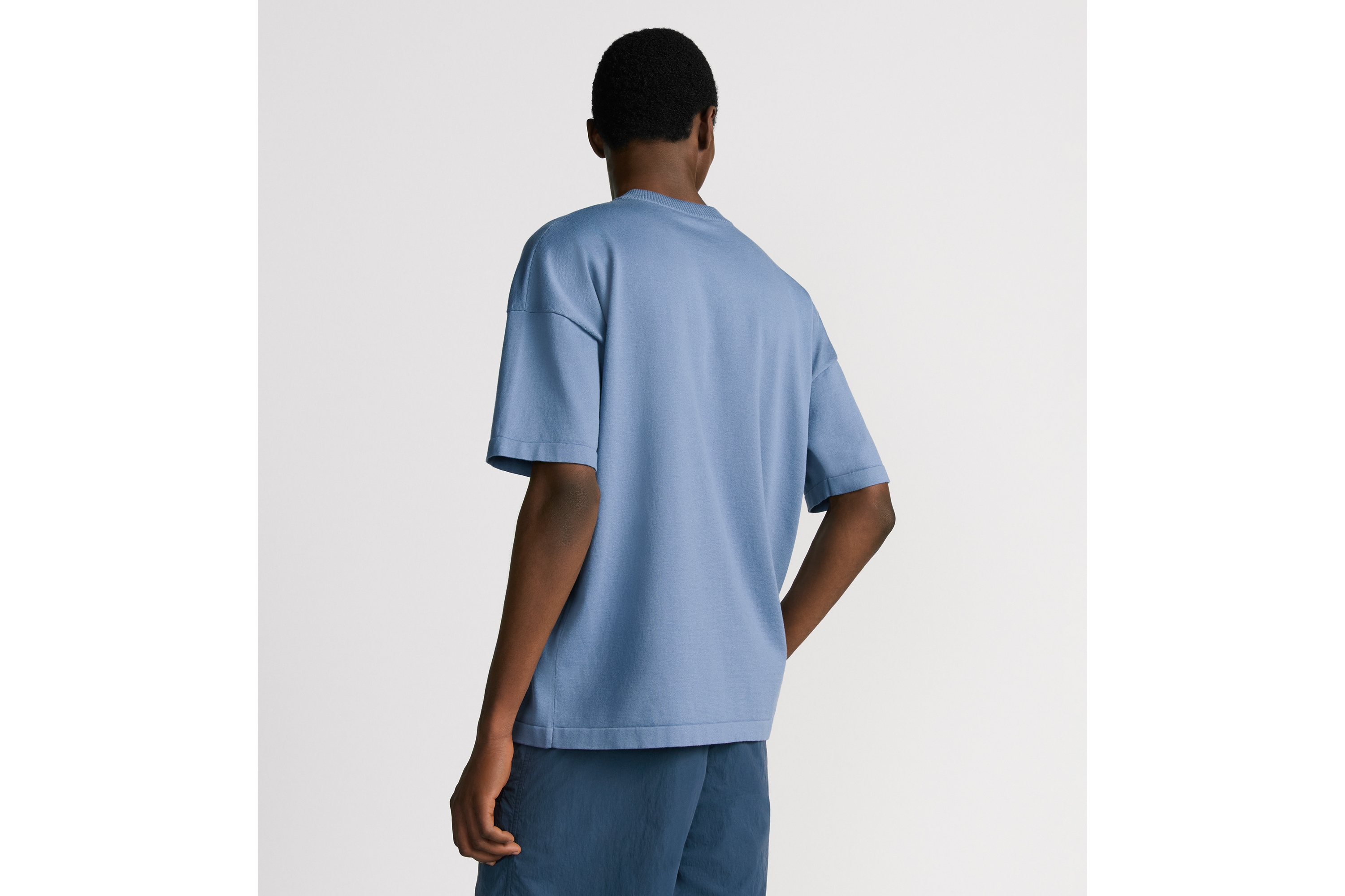 look_image_alt_prefix Christian Dior Couture T-Shirt, Relaxed Fit Baumwollstrick in Blau E09