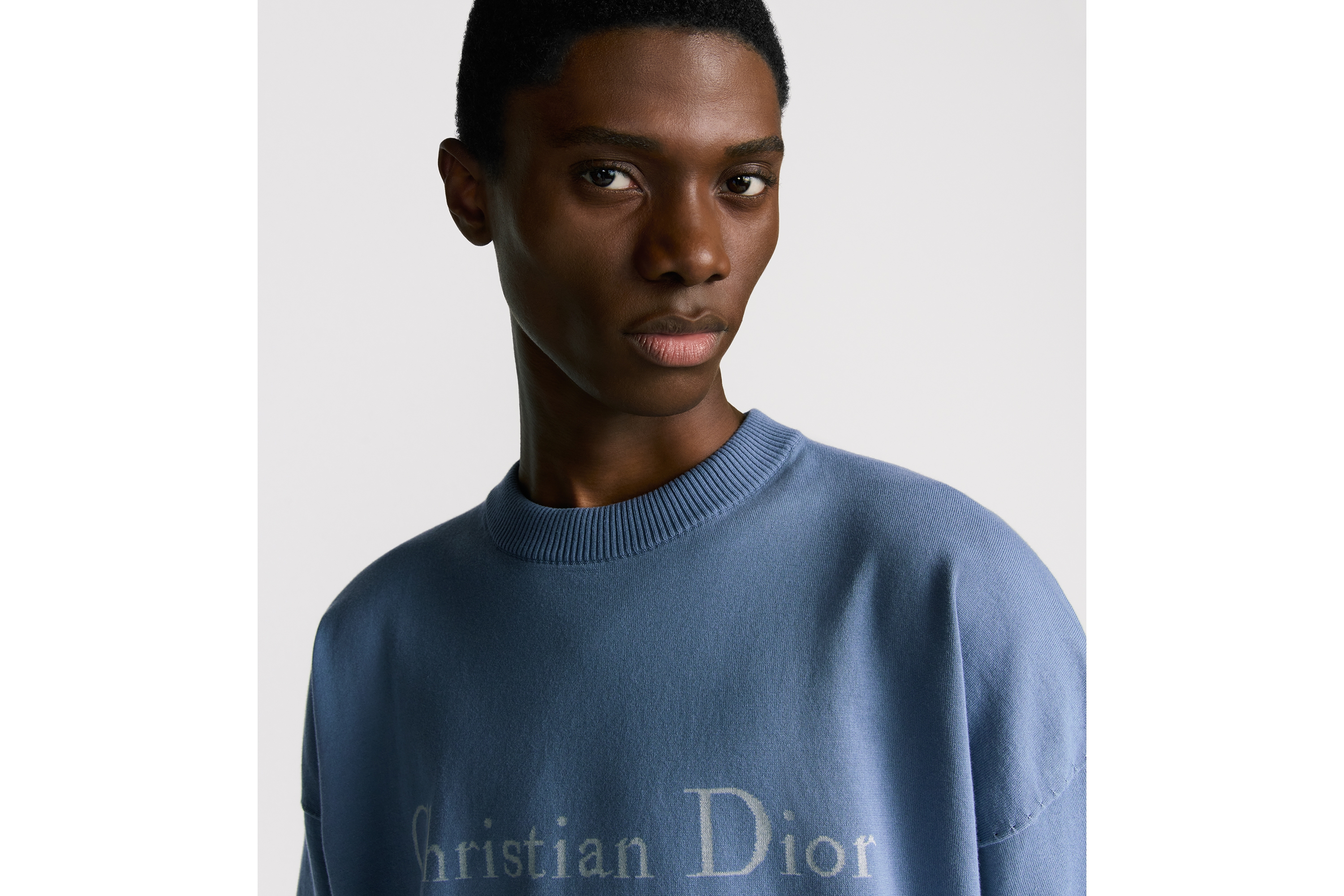 look_image_alt_prefix Christian Dior Couture T-Shirt, Relaxed Fit Baumwollstrick in Blau E10