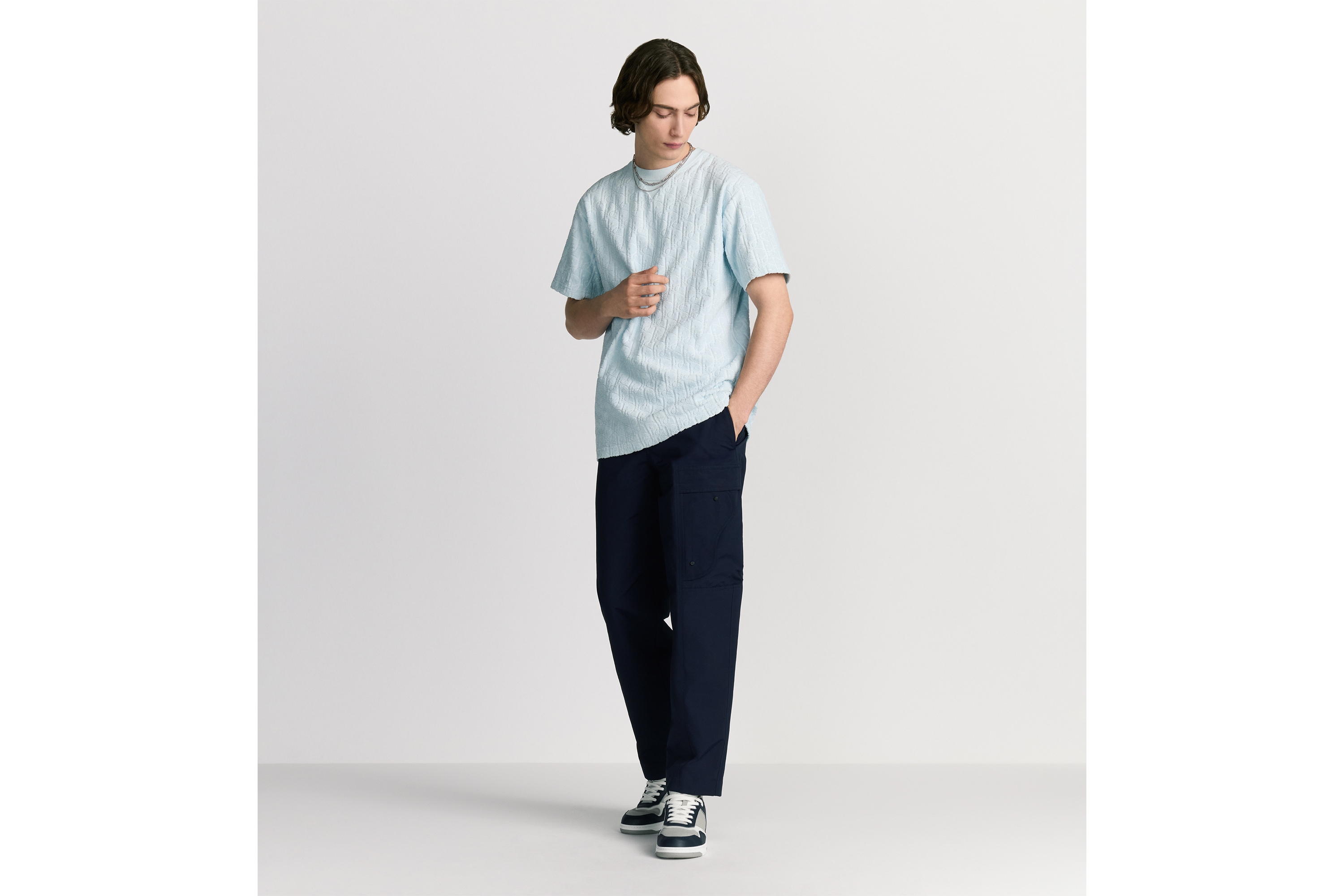 DIOR | Tシャツ (リラックス フィット) ディオール オブリーク テリー