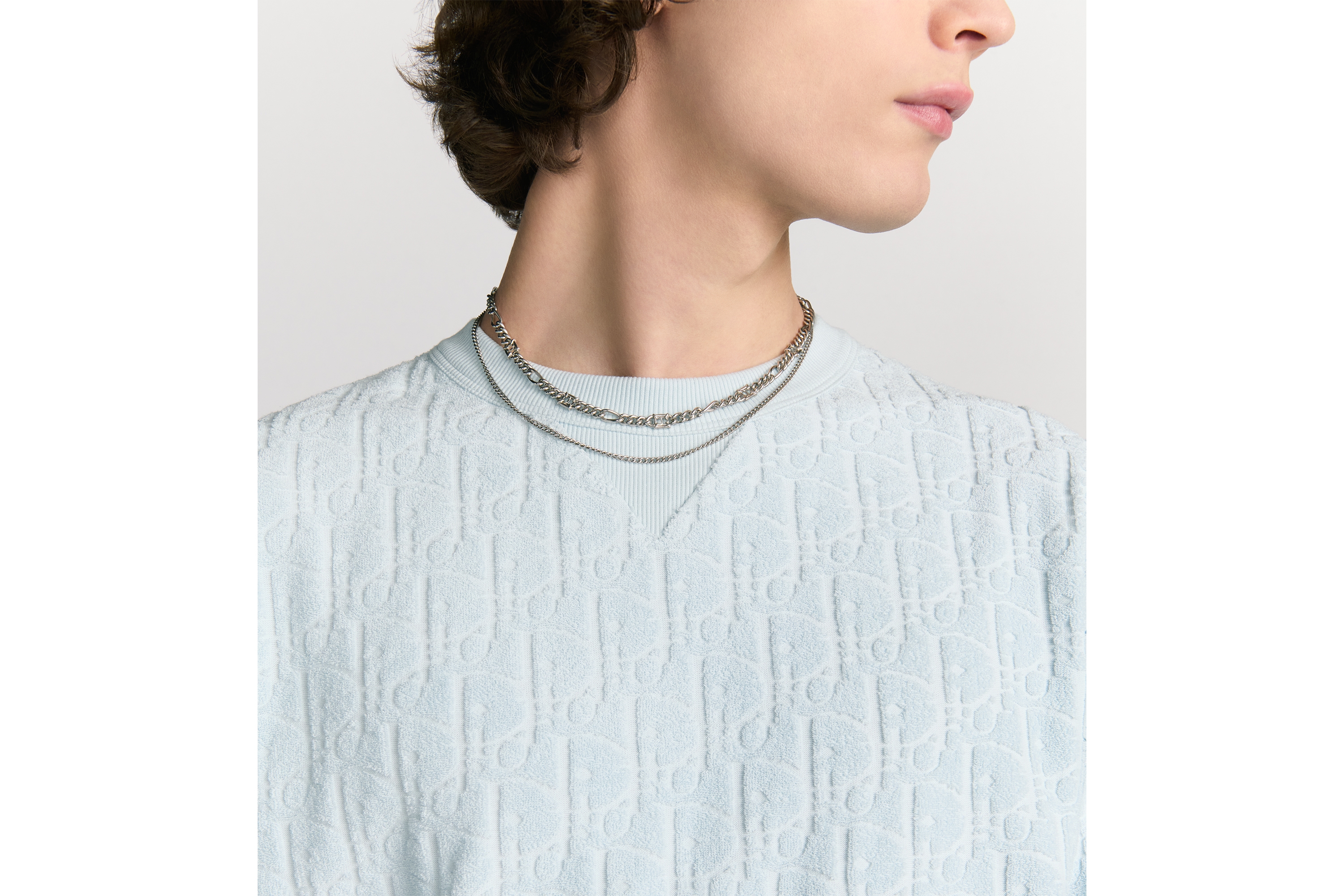 DIOR ディオール オブリーク テリーコットン ジャカード Tシャツ XL DIOR | Tシャツ (リラックス フィット) ディオール オブリーク テリー