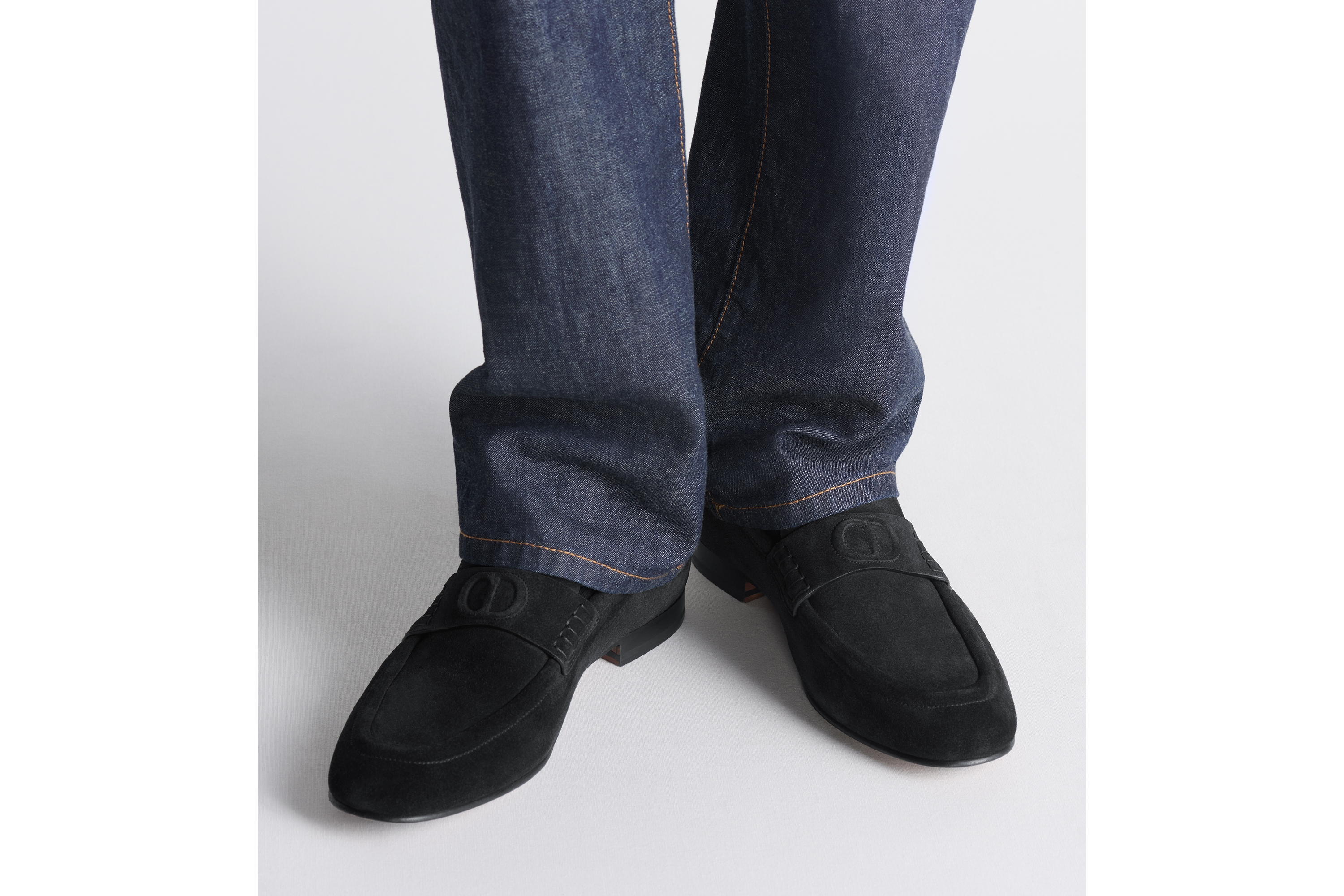 Look Mocassin Dior Timeless Flex Suède noir E24