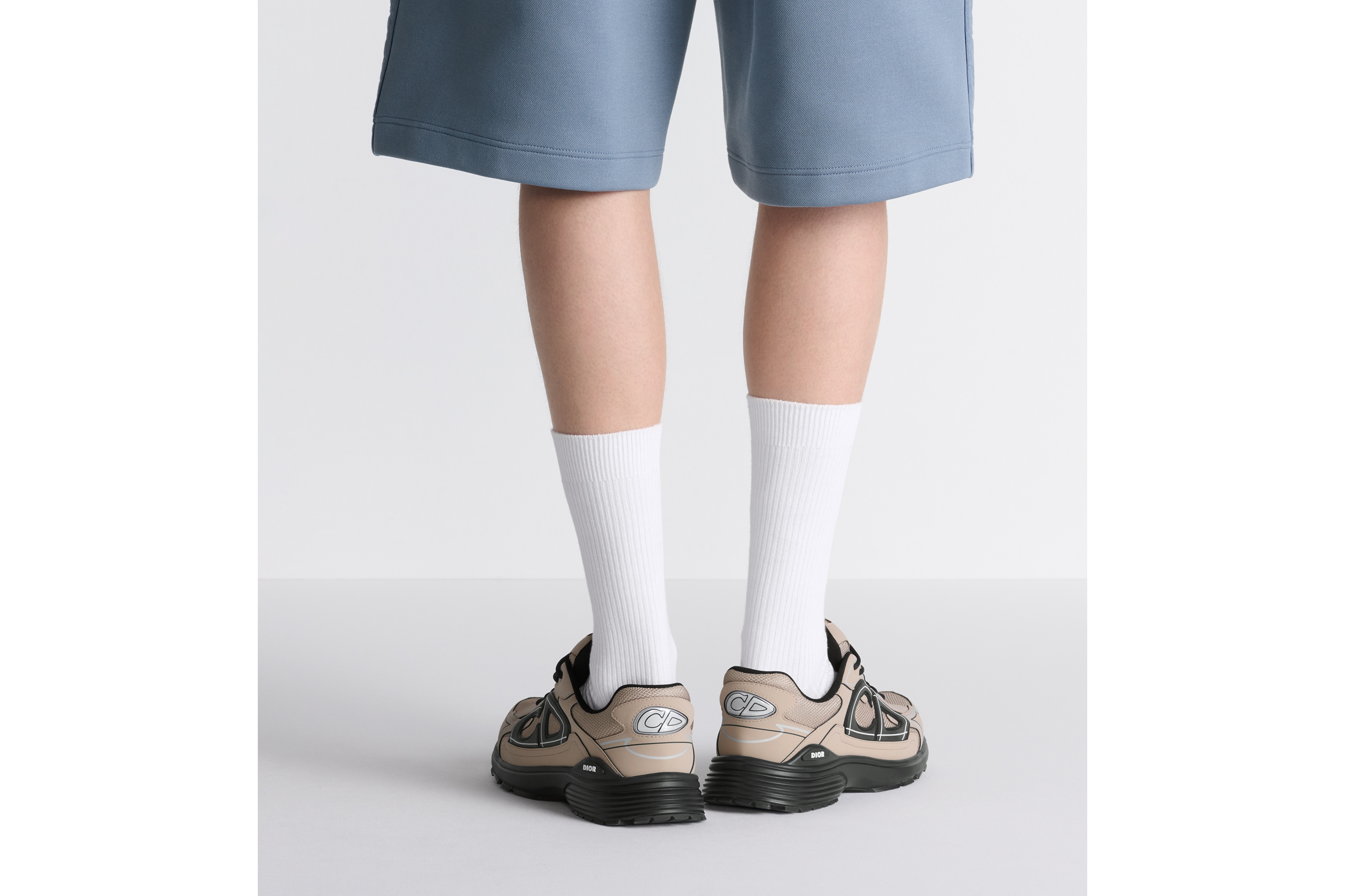 Look Sneaker B30 Countdown Maille technique beige et tissu technique beige E25