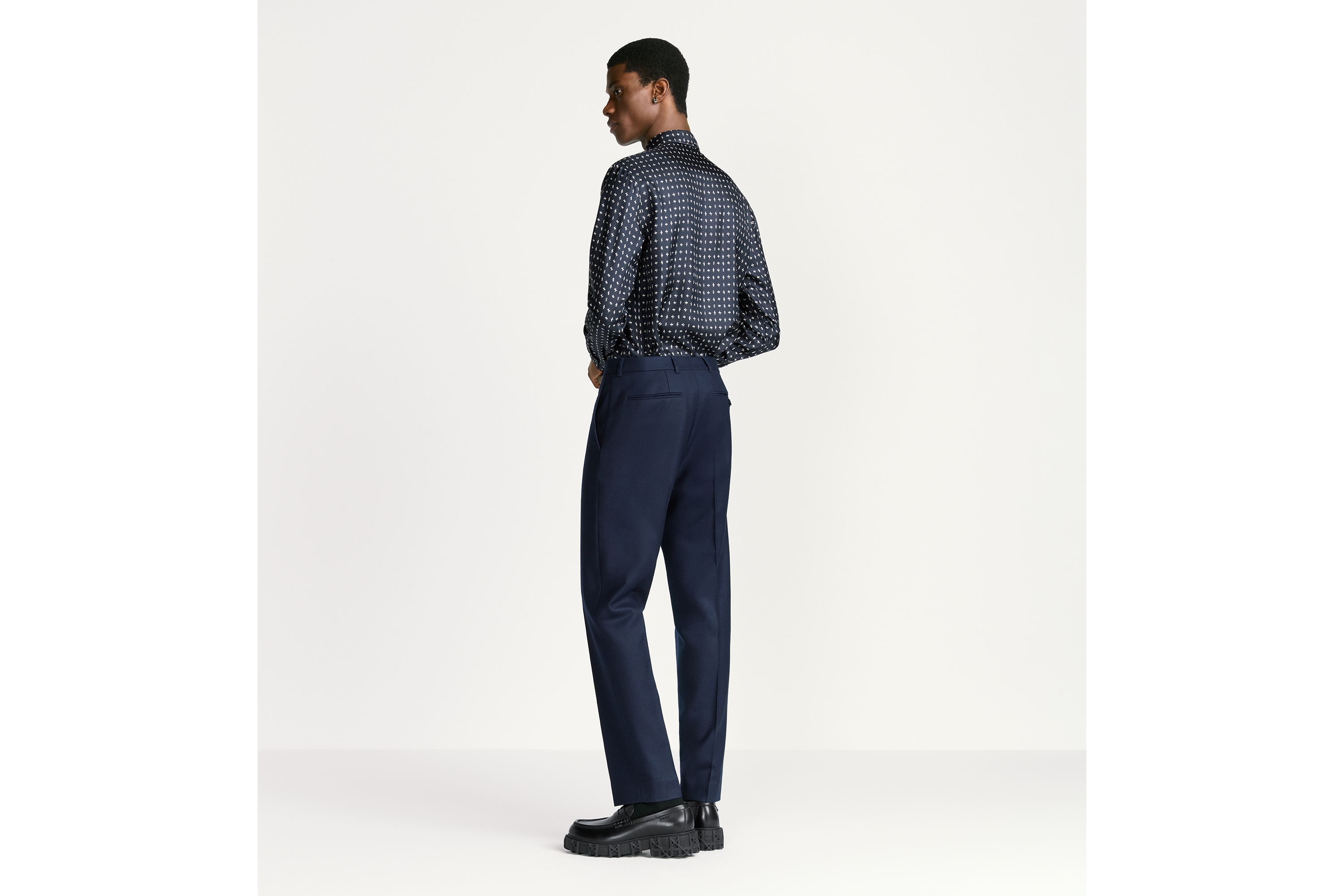 Shirt with Monsieur Dior Motif