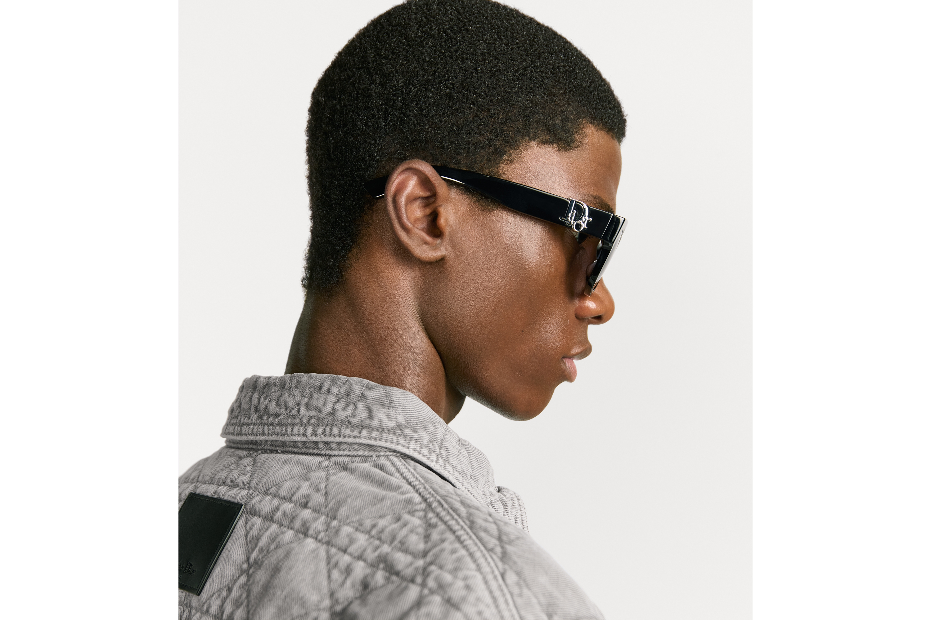 Look Dior Oblique S4I Black Square Sunglasses E30