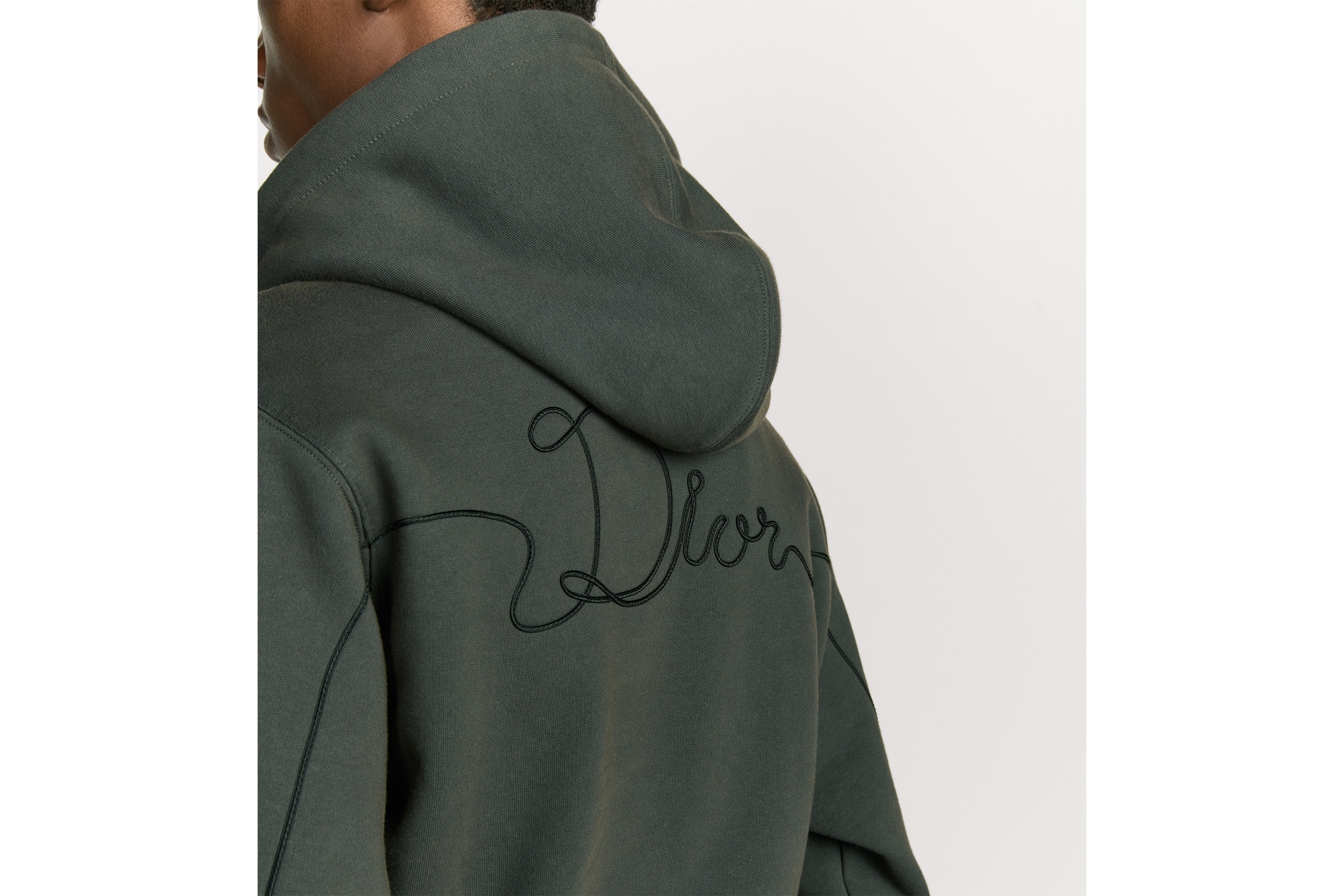 Dior Ribbon フード付き スウェットシャツ コットンフリース E03